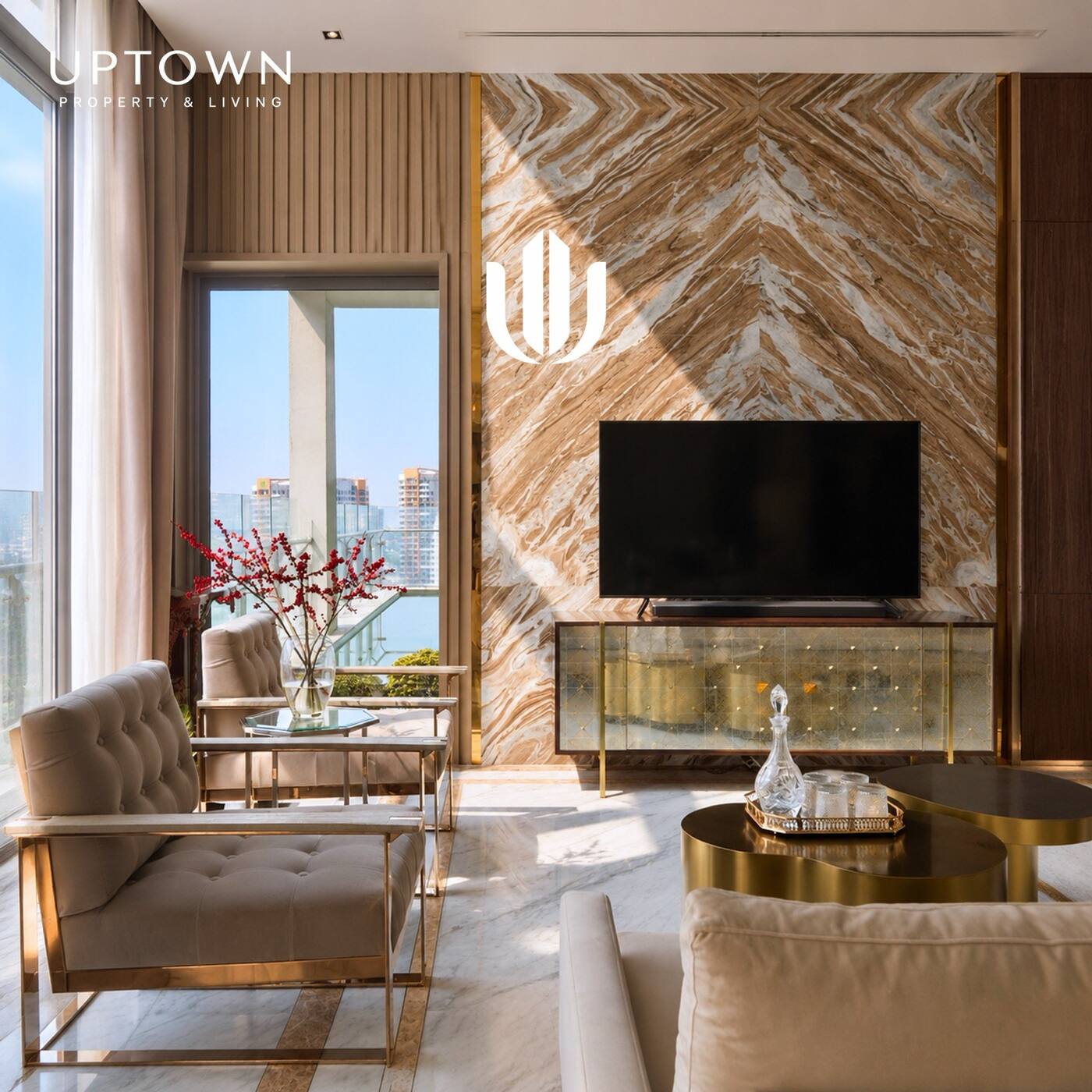 Cho thuê căn hộ penthouse Diamond Island 371m² tầng 25, view sông, nội thất đầy đủ