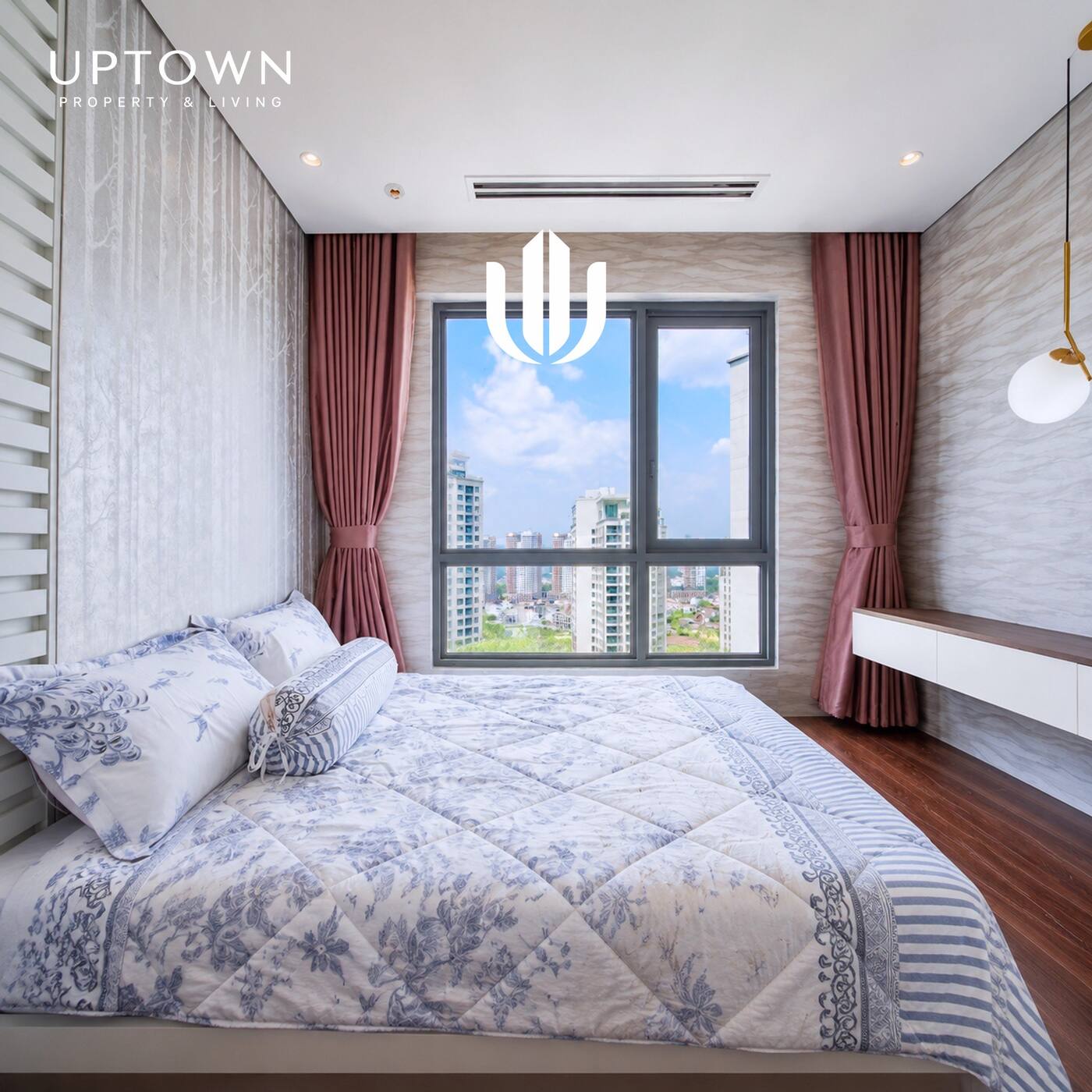 Cho thuê căn hộ 3PN Diamond Island 117m² tầng 20, view sông, nội thất đầy đủ