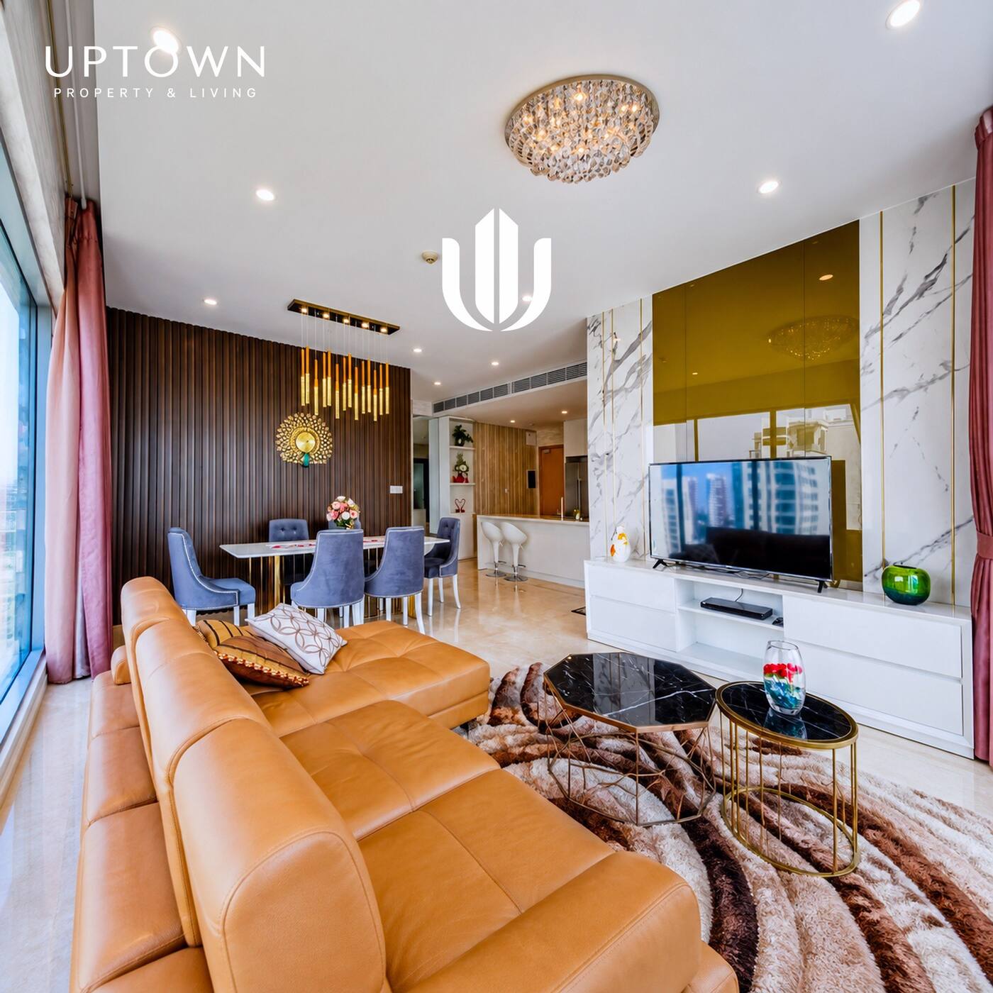 Cho thuê căn hộ 3PN Diamond Island 117m² tầng 20, view sông, nội thất đầy đủ