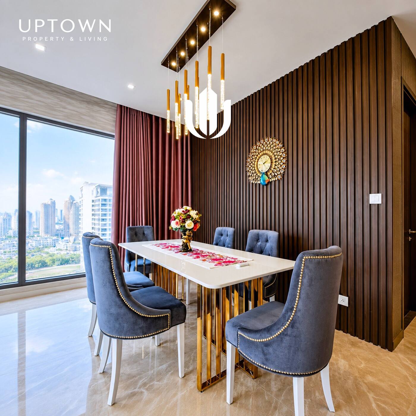 Cho thuê căn hộ 3PN Diamond Island 117m² tầng 20, view sông, nội thất đầy đủ