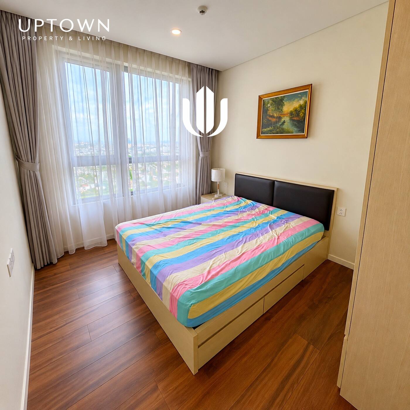 Cho thuê căn hộ 3PN Diamond Island 117m² tầng 25, view sông, nội thất đầy đủ