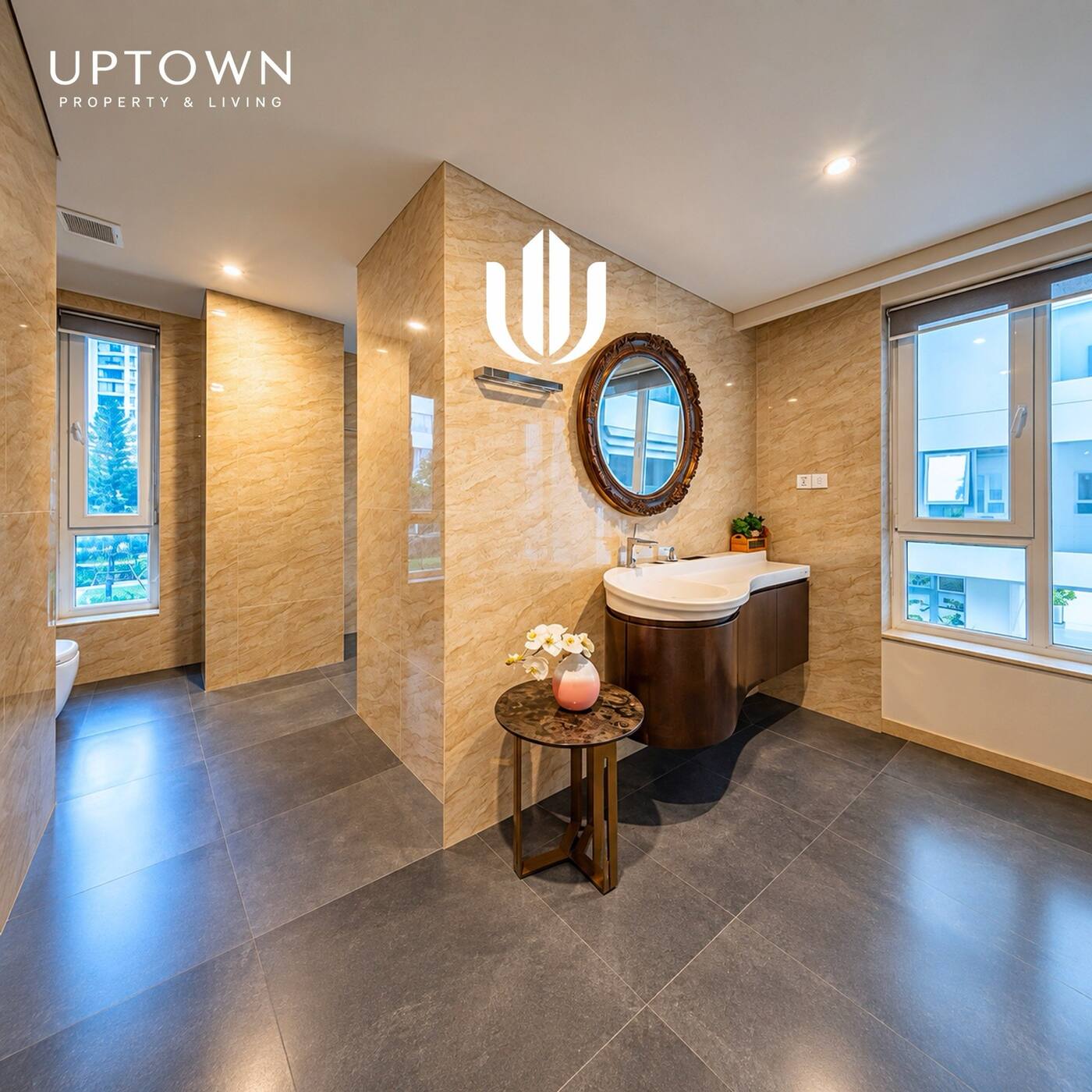 Bán căn hộ penthouse Diamond Island 495m² tầng 1, view sông, nội thất đầy đủ