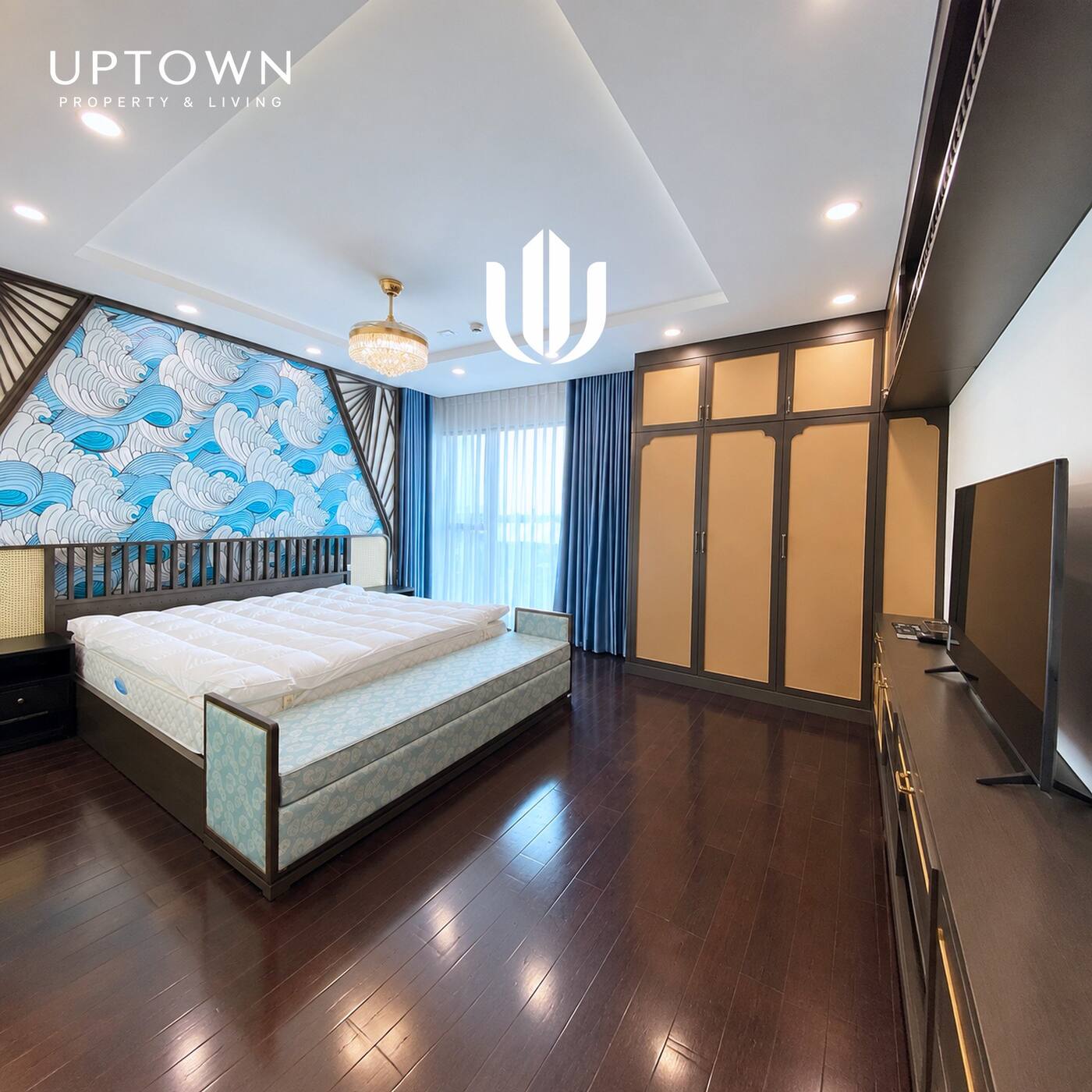 Cho thuê căn hộ 4PN Feliz En Vista 239m² tầng 18, view sông, nội thất đầy đủ