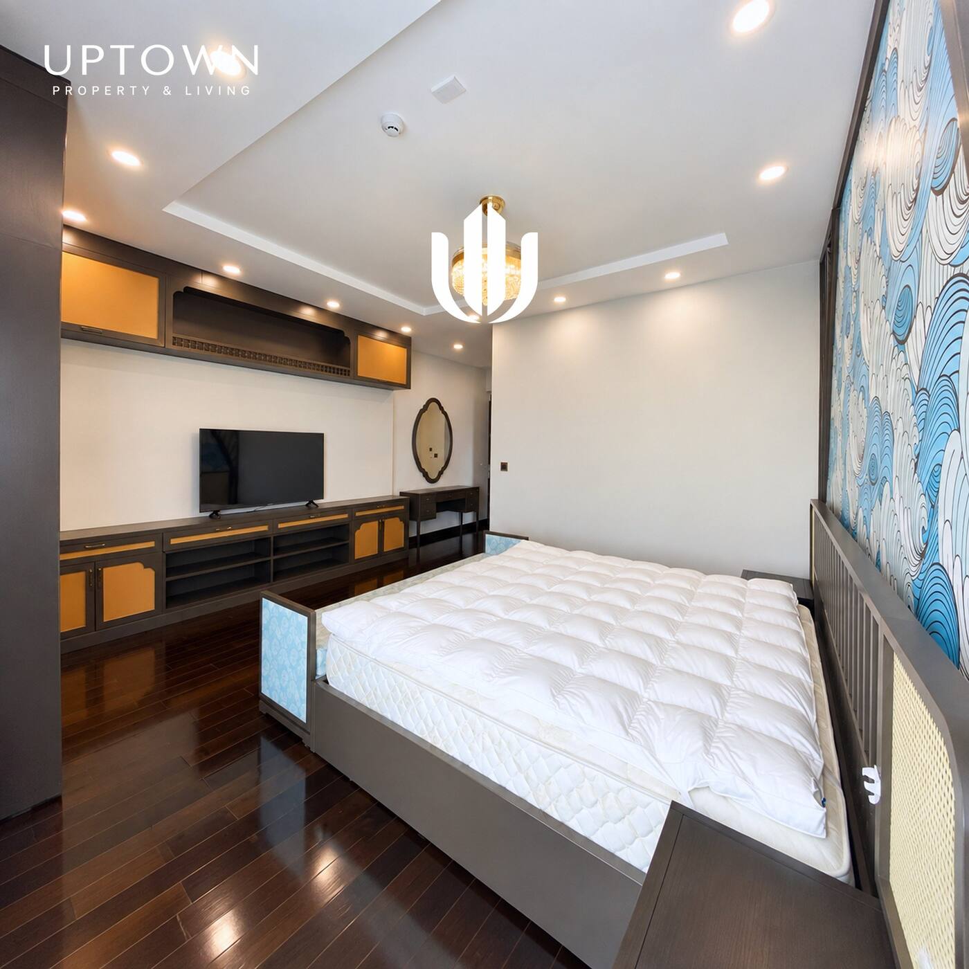 Cho thuê căn hộ 4PN Feliz En Vista 239m² tầng 18, view sông, nội thất đầy đủ