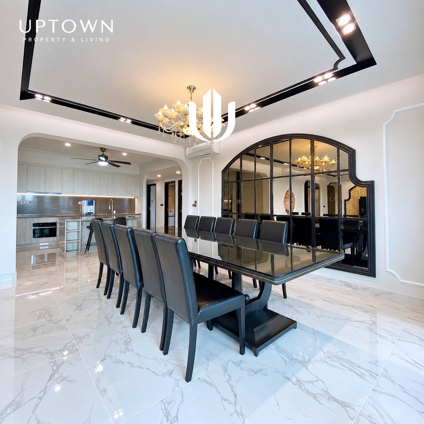 Cho thuê căn hộ 4PN Feliz En Vista 239m² tầng 18, view sông, nội thất đầy đủ