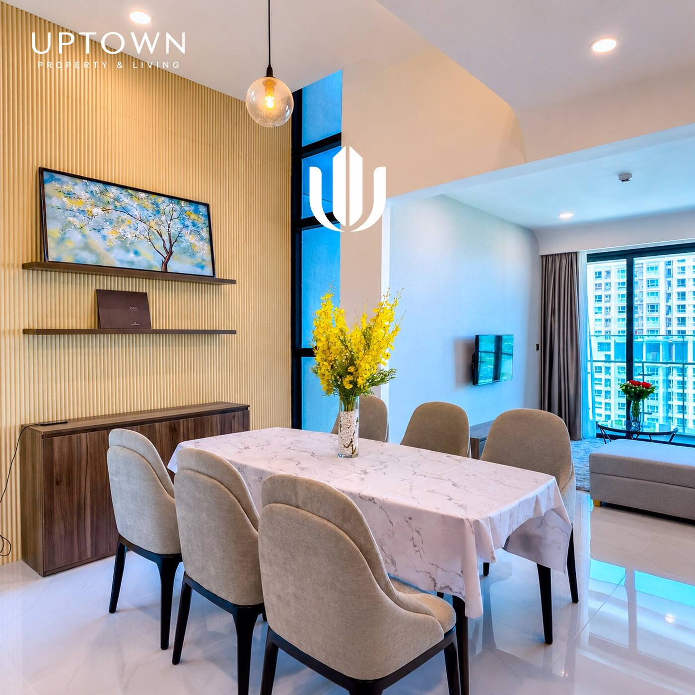 Bán căn hộ 3PN Feliz En Vista 132m² tầng 24, view sông, nội thất đầy đủ