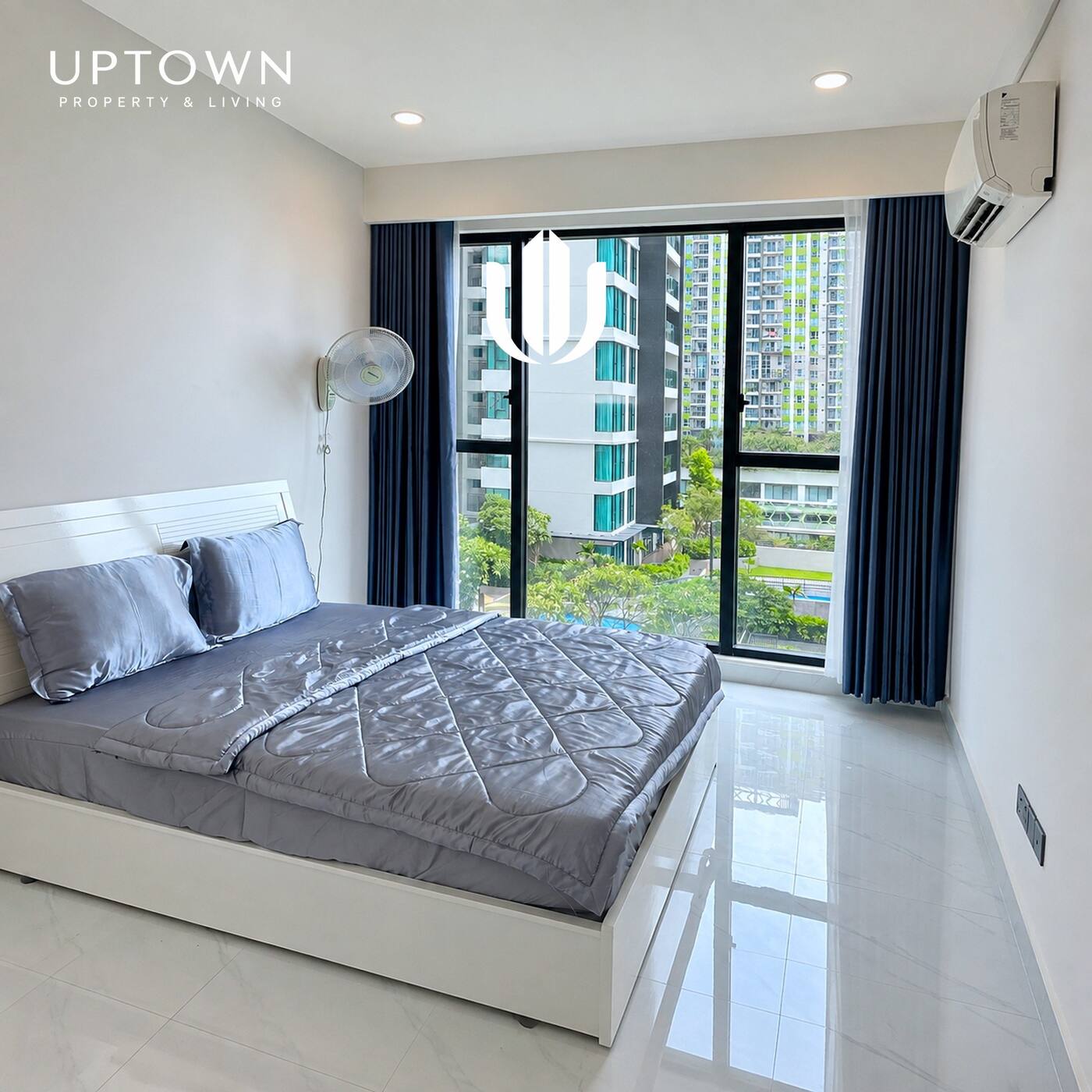 Cho thuê căn hộ 2PN Feliz En Vista 102m² tầng 6, view nội khu, nội thất đầy đủ