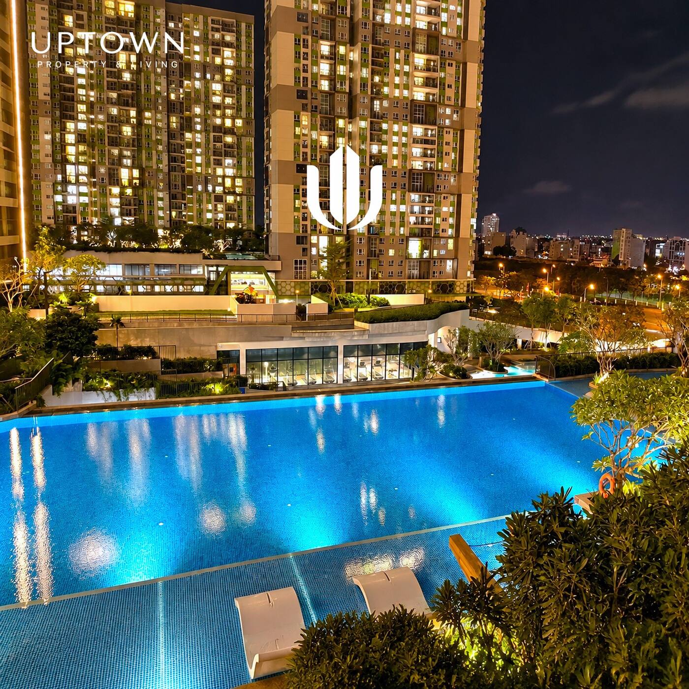Cho thuê căn hộ 2PN Feliz En Vista 102m² tầng 6, view nội khu, nội thất đầy đủ