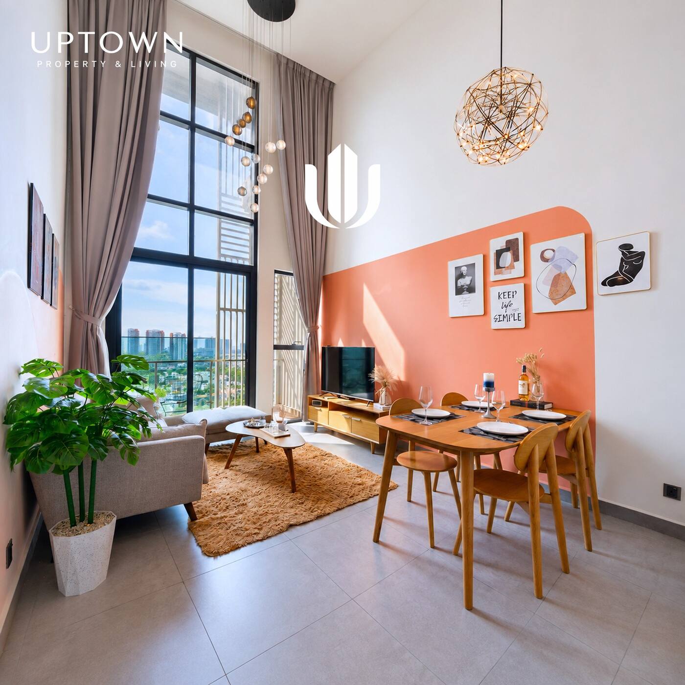 Cho thuê căn hộ 2PN Feliz En Vista 102m² tầng 18, view thành phố, nội thất đầy đủ