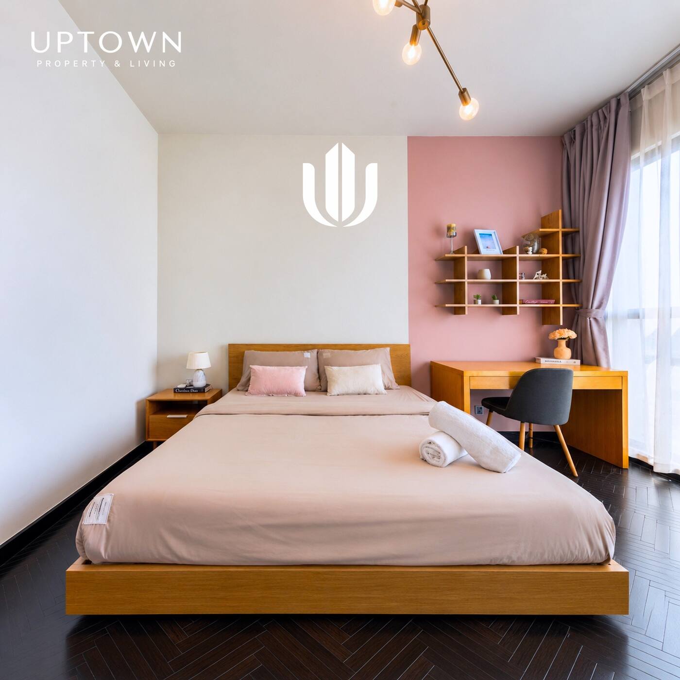 Cho thuê căn hộ 2PN Feliz En Vista 102m² tầng 18, view thành phố, nội thất đầy đủ