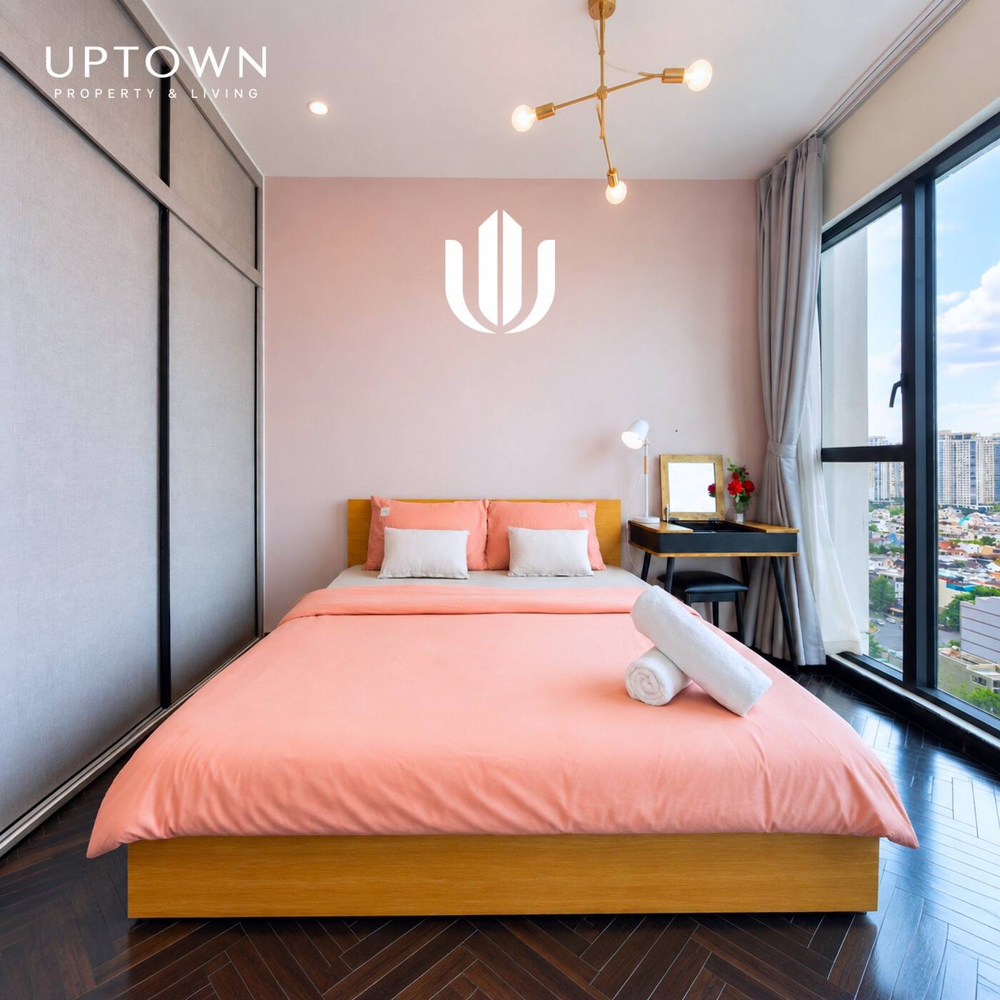 Cho thuê căn hộ 2PN Feliz En Vista 102m² tầng 18, view thành phố, nội thất đầy đủ