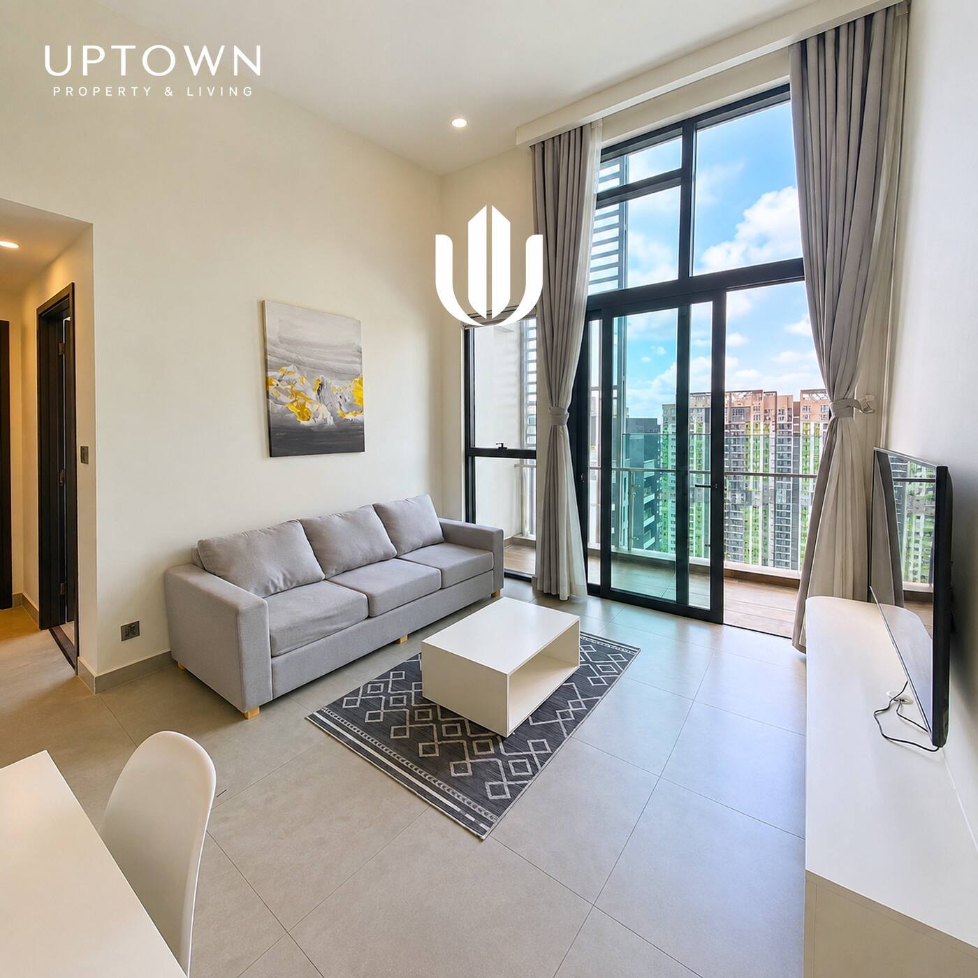 Cho thuê căn hộ 2PN Feliz En Vista 103m² tầng 32, view nội khu, nội thất đầy đủ