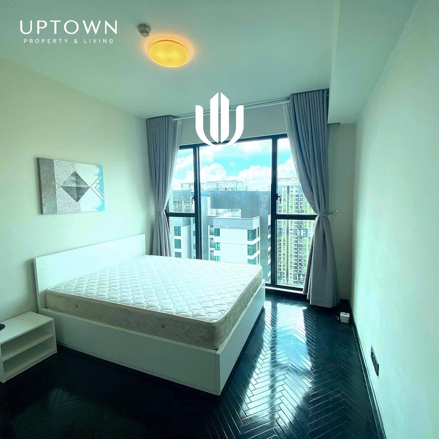 Cho thuê căn hộ 2PN Feliz En Vista 103m² tầng 32, view nội khu, nội thất đầy đủ