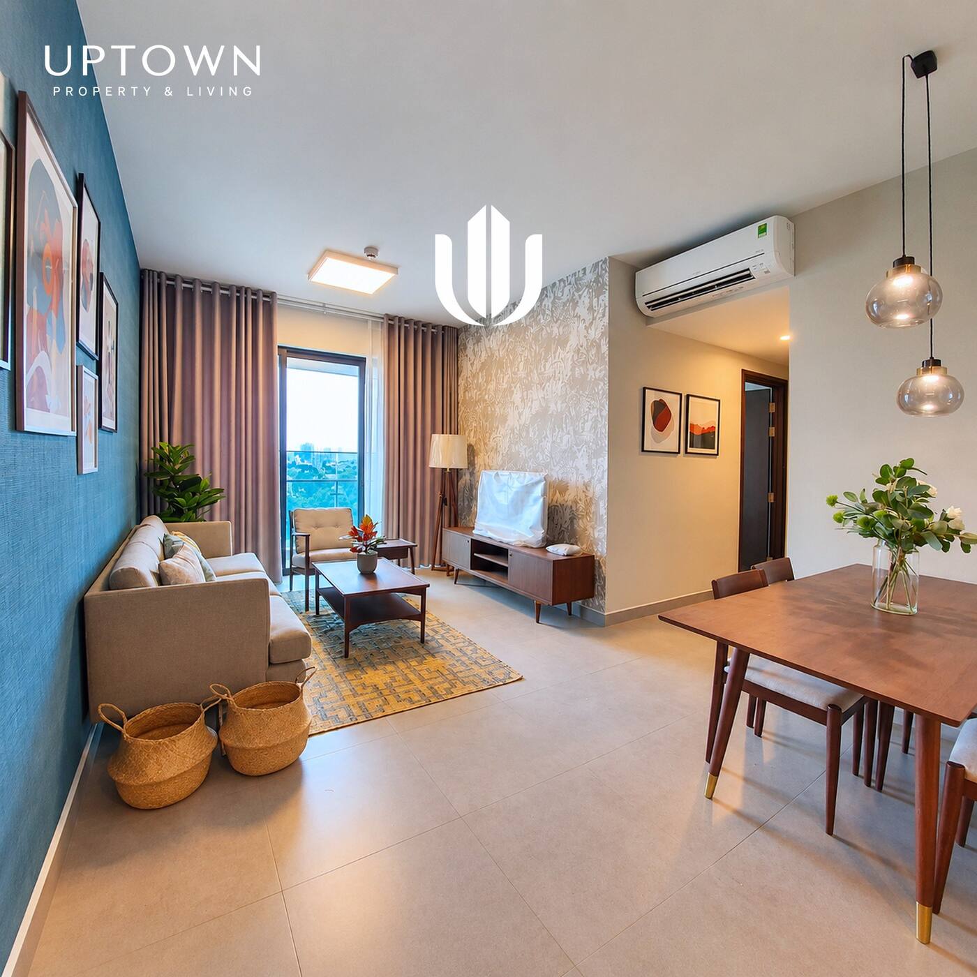 Bán căn hộ 2PN Feliz En Vista 85m² tầng 8, view thành phố, nội thất đầy đủ