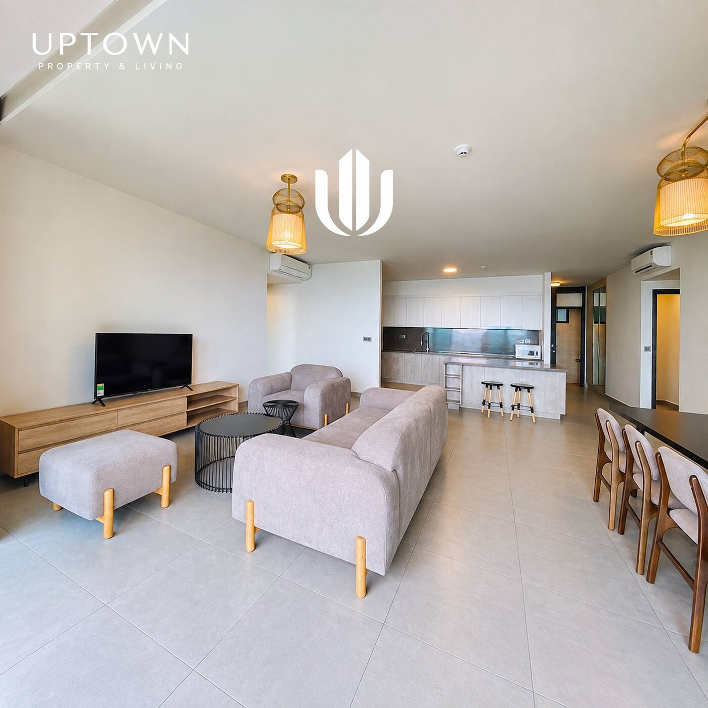 Cho thuê căn hộ 4PN Feliz En Vista 200m² tầng 24, view thành phố, nội thất đầy đủ