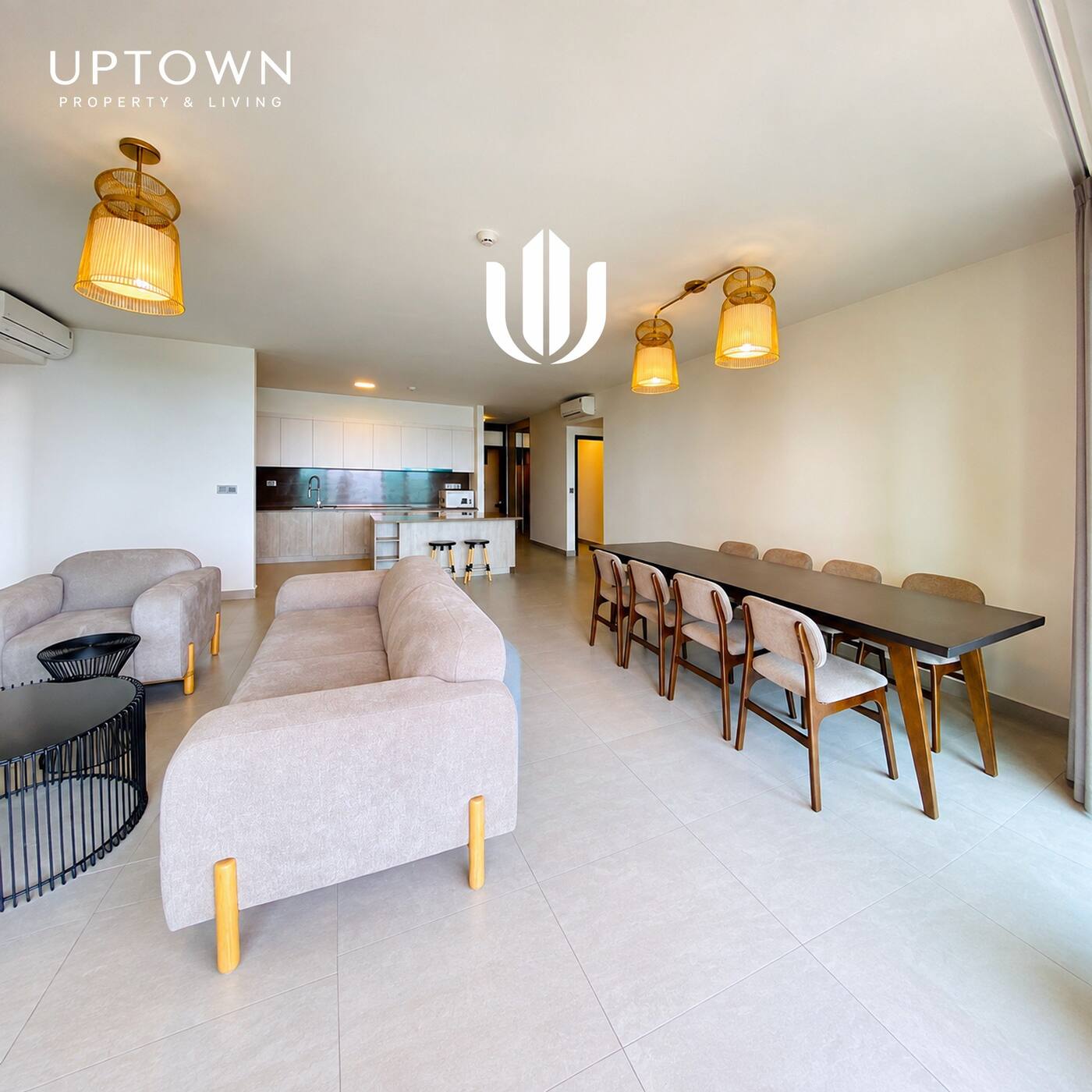 Cho thuê căn hộ 4PN Feliz En Vista 200m² tầng 24, view thành phố, nội thất đầy đủ
