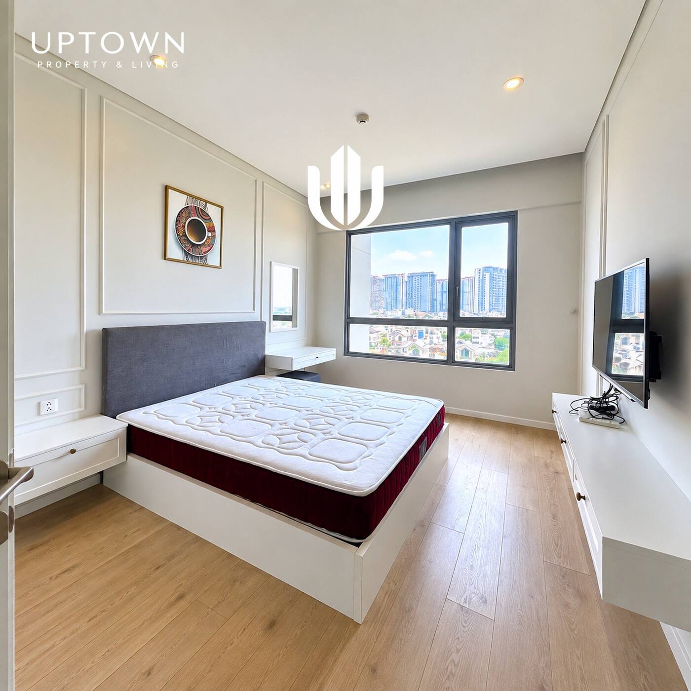 Cho thuê căn hộ 2PN Diamond Island 91m² tầng 7, view nội khu, nội thất đầy đủ