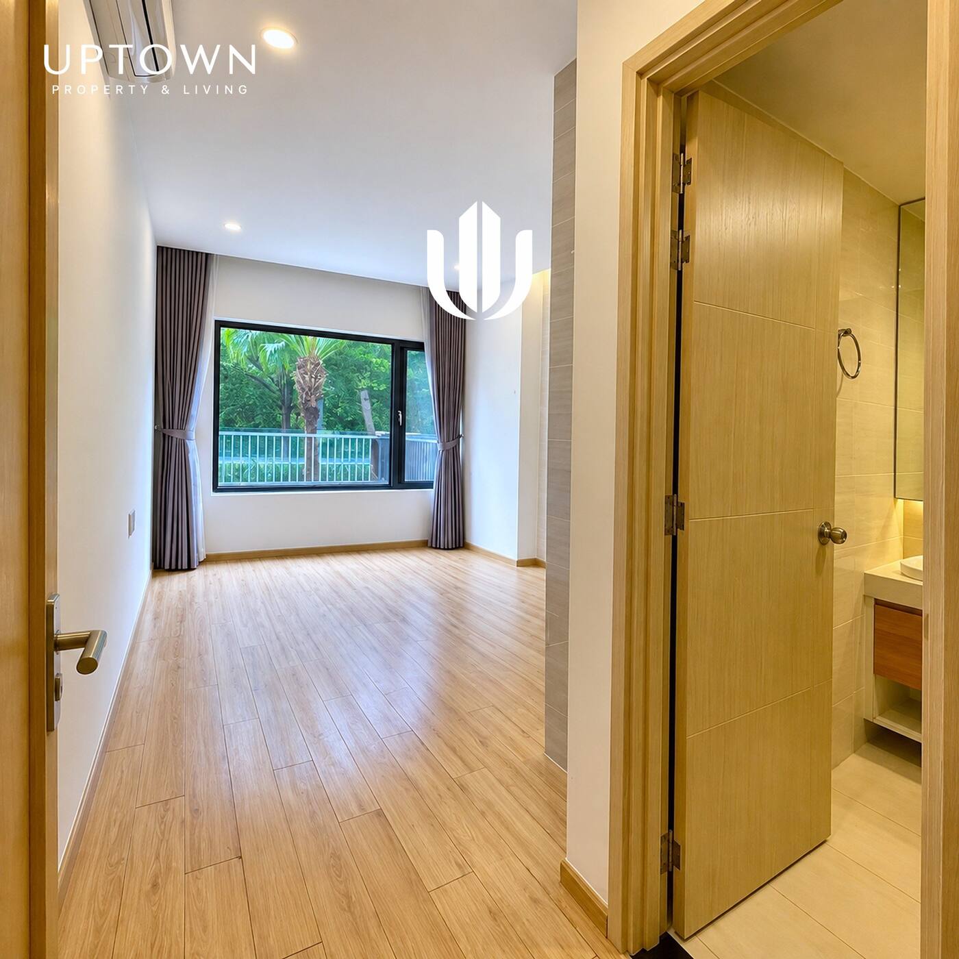 Cho thuê căn hộ 2PN New City Thủ Thiêm 61m² tầng 2, view nội khu, nội thất đầy đủ