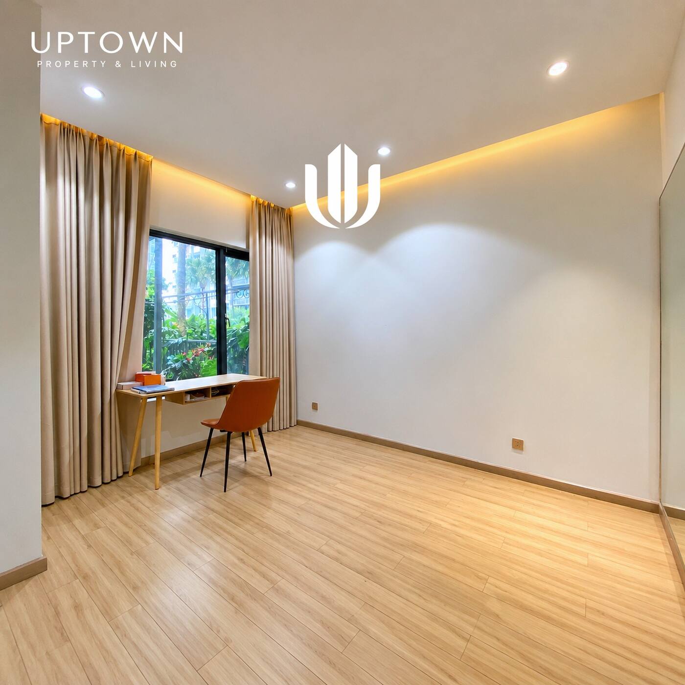 Cho thuê căn hộ 2PN New City Thủ Thiêm 61m² tầng 2, view nội khu, nội thất đầy đủ