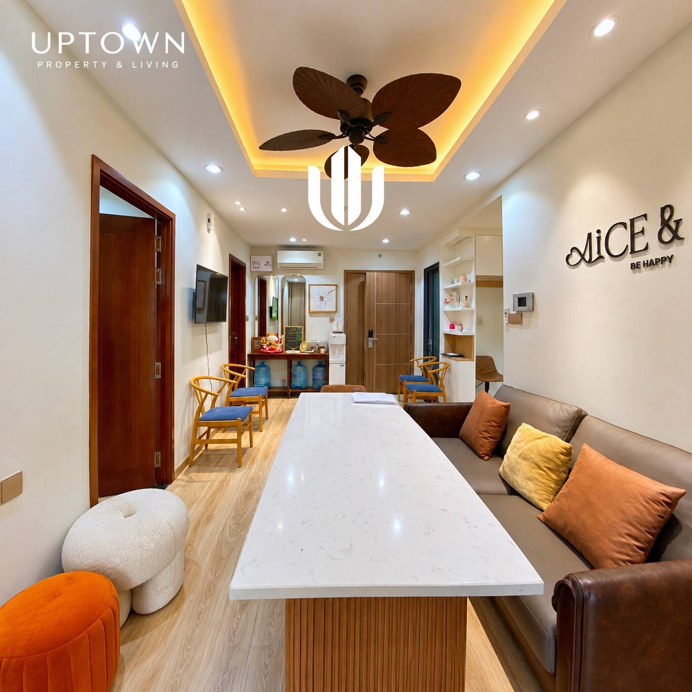 Cho thuê căn hộ 2PN New City Thủ Thiêm 61m² tầng 2, view nội khu, nội thất đầy đủ