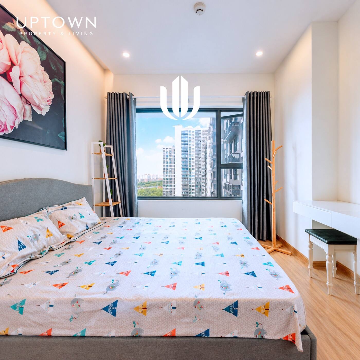 Cho thuê căn hộ 2PN New City Thủ Thiêm 61m² tầng 12, view nội khu, nội thất đầy đủ