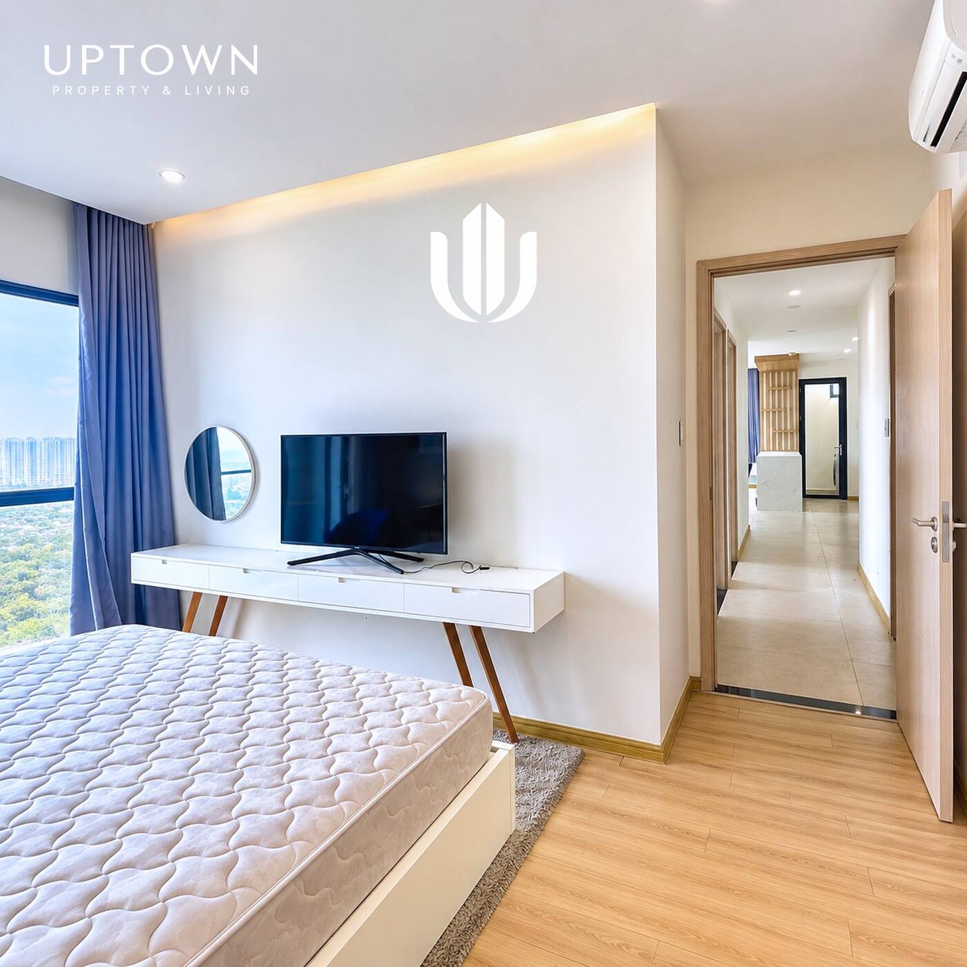 Cho thuê căn hộ 3PN New City Thủ Thiêm 111m² tầng 24, view công viên, nội thất đầy đủ