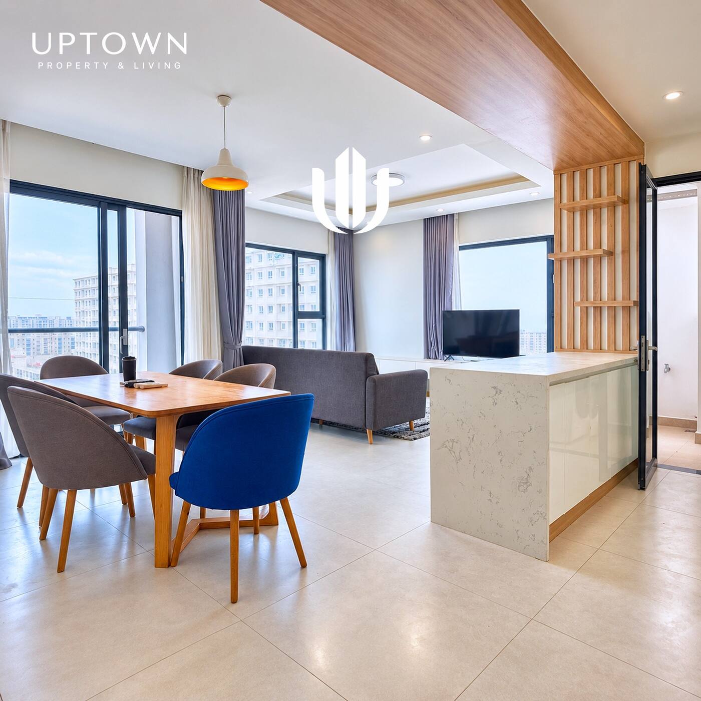 Cho thuê căn hộ 3PN New City Thủ Thiêm 111m² tầng 24, view công viên, nội thất đầy đủ