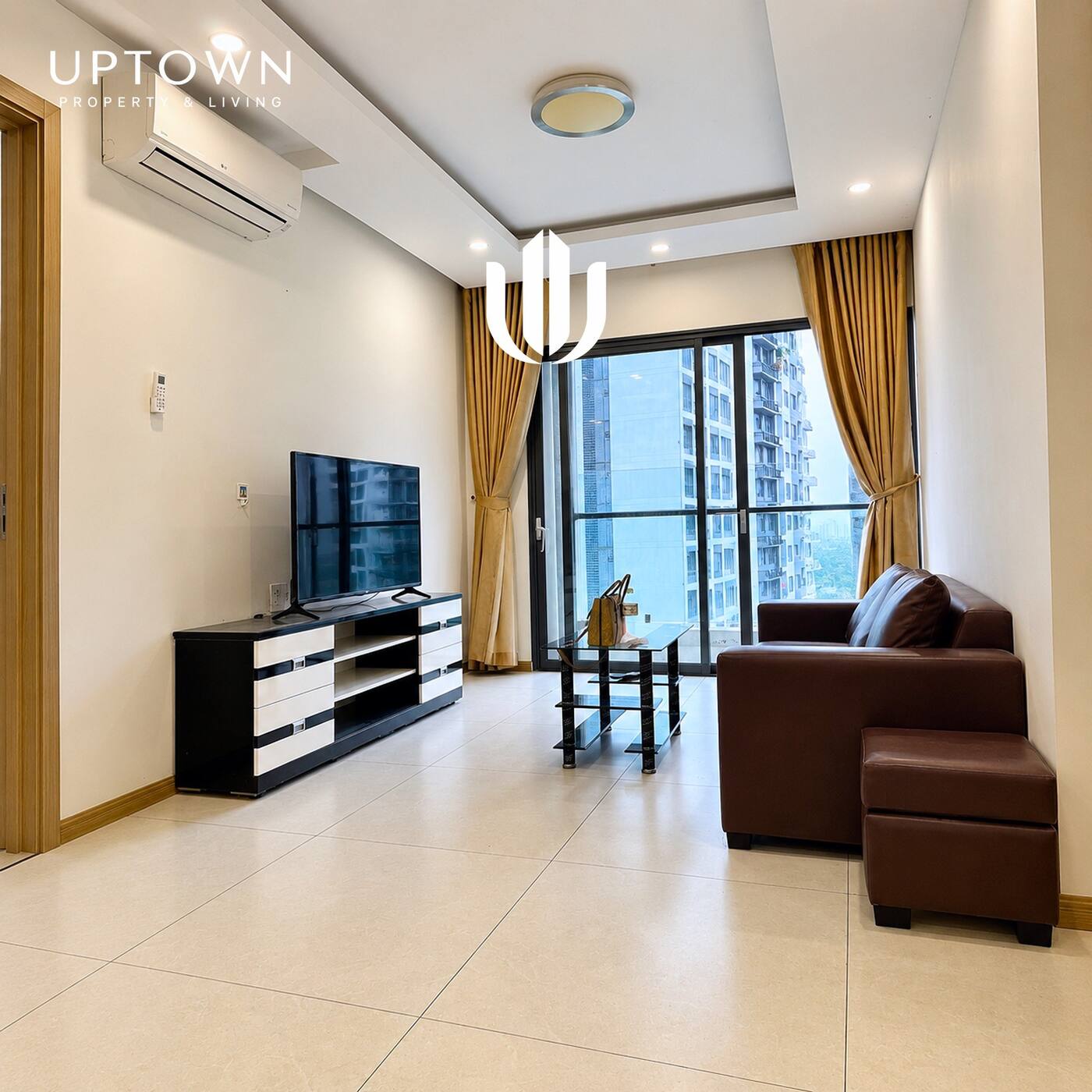 Cho thuê căn hộ 2PN New City Thủ Thiêm 81m² tầng 9, view nội khu, nội thất đầy đủ