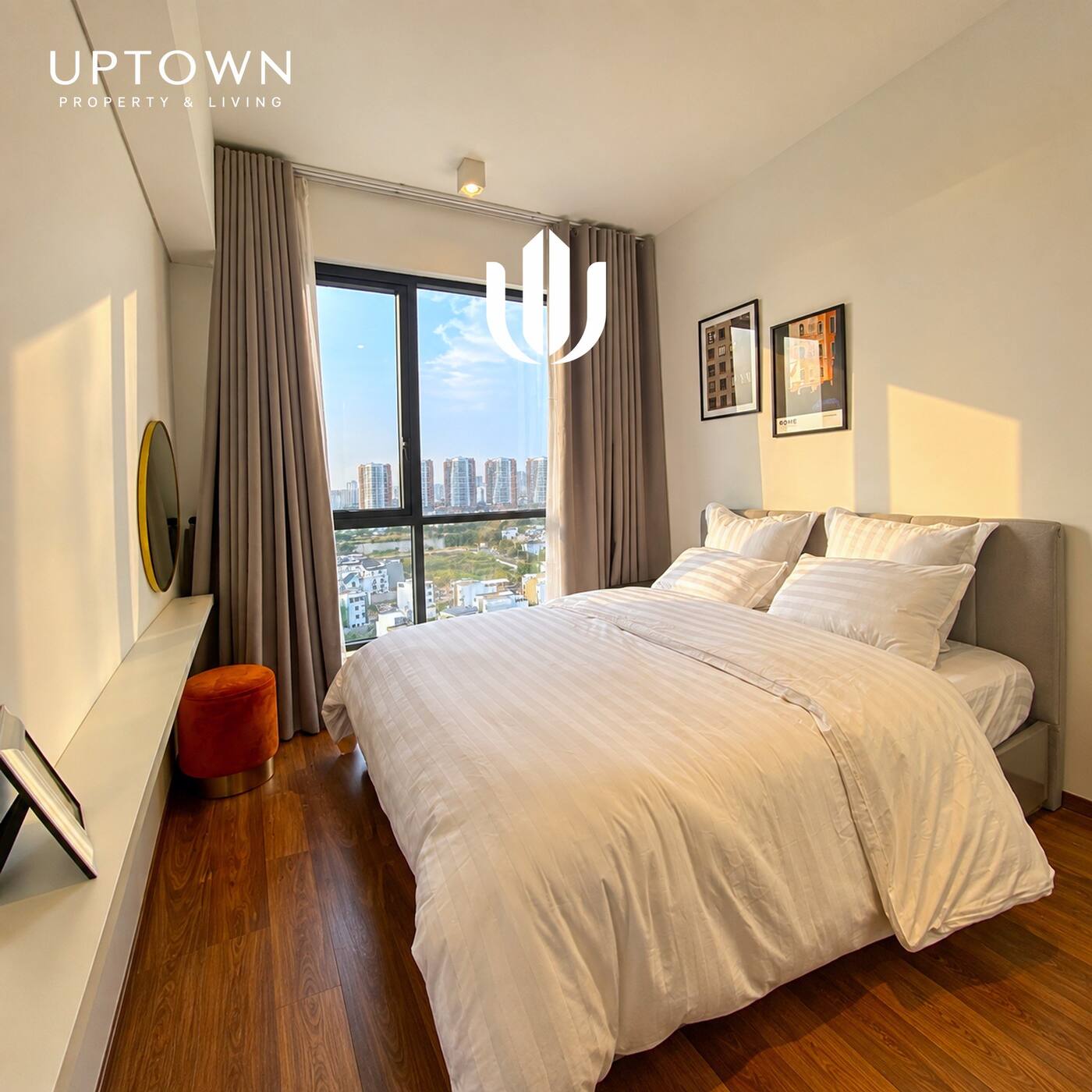 Cho thuê căn hộ 3PN One Verandah 108m² tầng 16, view sông, nội thất đầy đủ