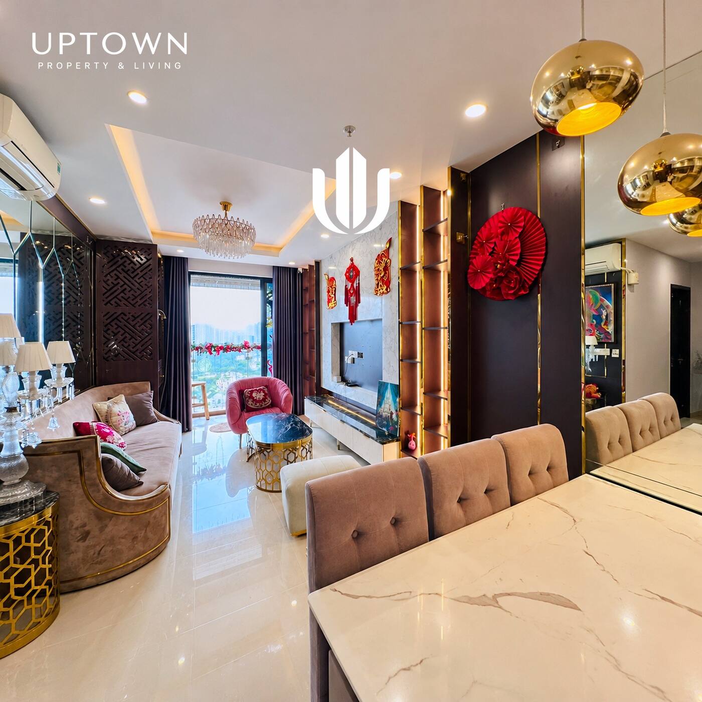 Bán căn hộ 2PN One Verandah 80m² tầng 17, view sông, nội thất đầy đủ