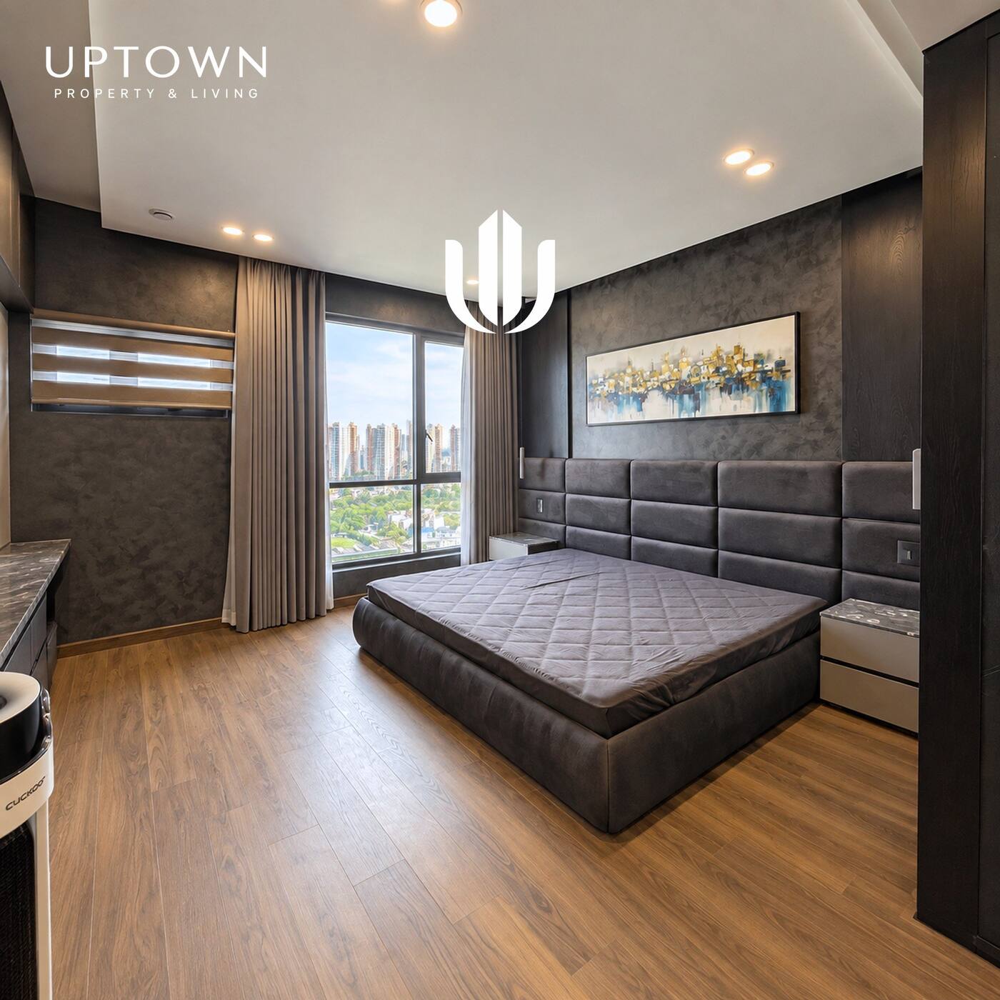 Cho thuê căn hộ duplex One Verandah 214m² tầng 21, view sông, nhà trống