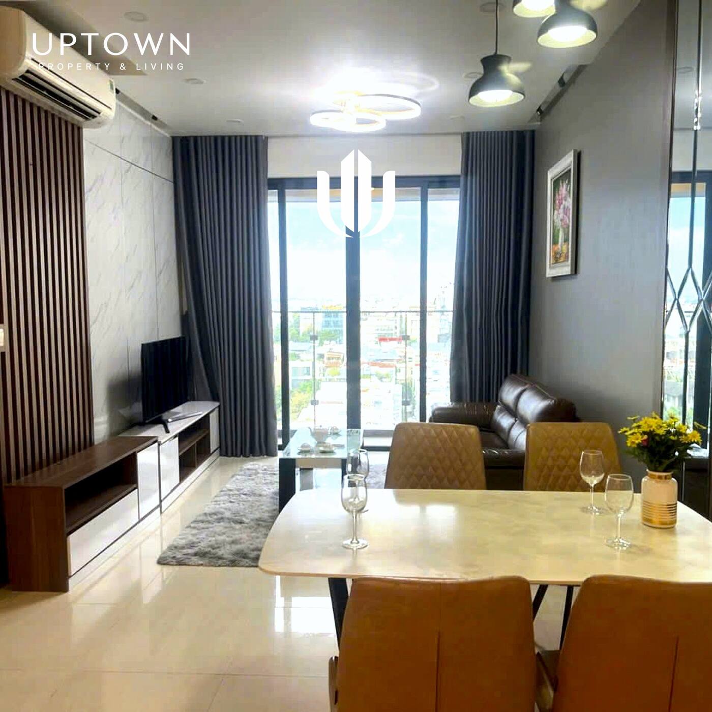 Cho thuê căn hộ 2PN One Verandah 81m² tầng 7, view ngoại khu, nội thất đầy đủ (căn 1)