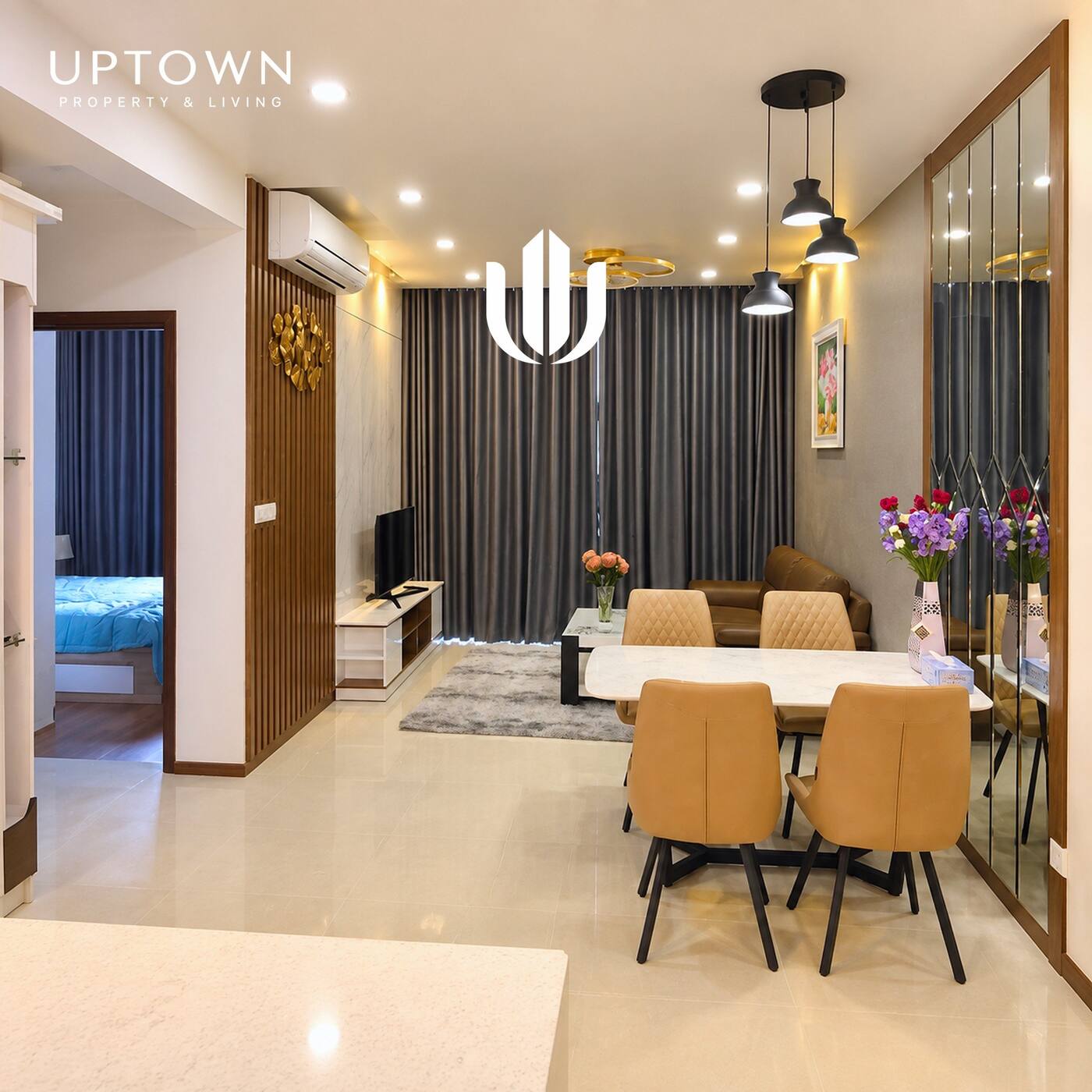 Cho thuê căn hộ 2PN One Verandah 81m² tầng 7, view ngoại khu, nội thất đầy đủ (căn 1)