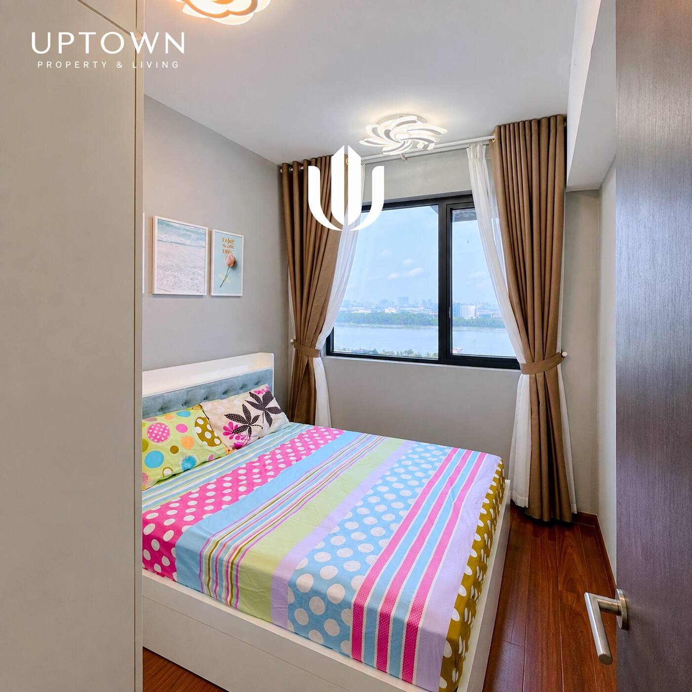 Cho thuê căn hộ 2PN One Verandah 81m² tầng 12, view sông, nội thất đầy đủ