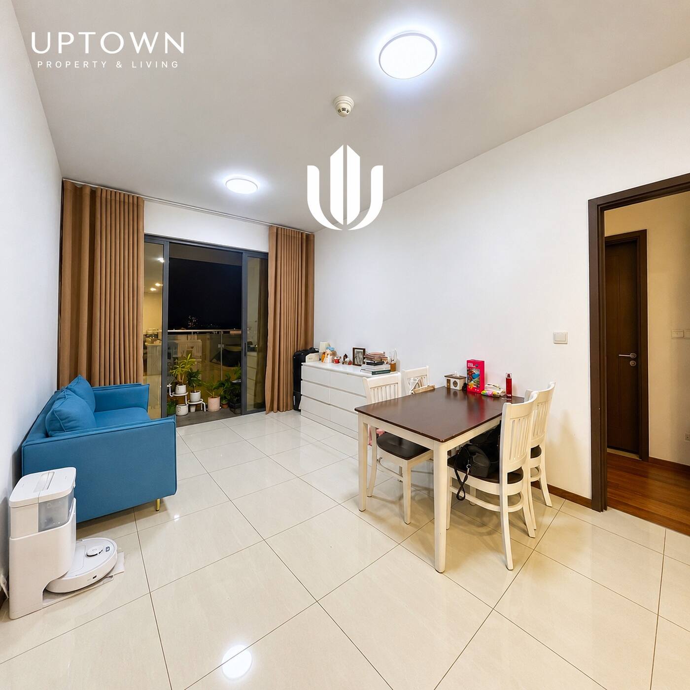 Cho thuê căn hộ 2PN One Verandah 81m² tầng 4, view sông, nội thất đầy đủ