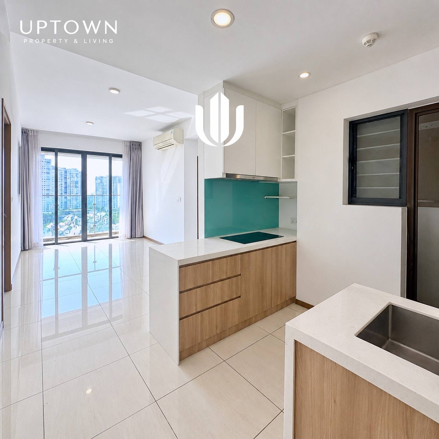 Cho thuê căn hộ 2PN One Verandah 82m², view sông, nội thất cơ bản