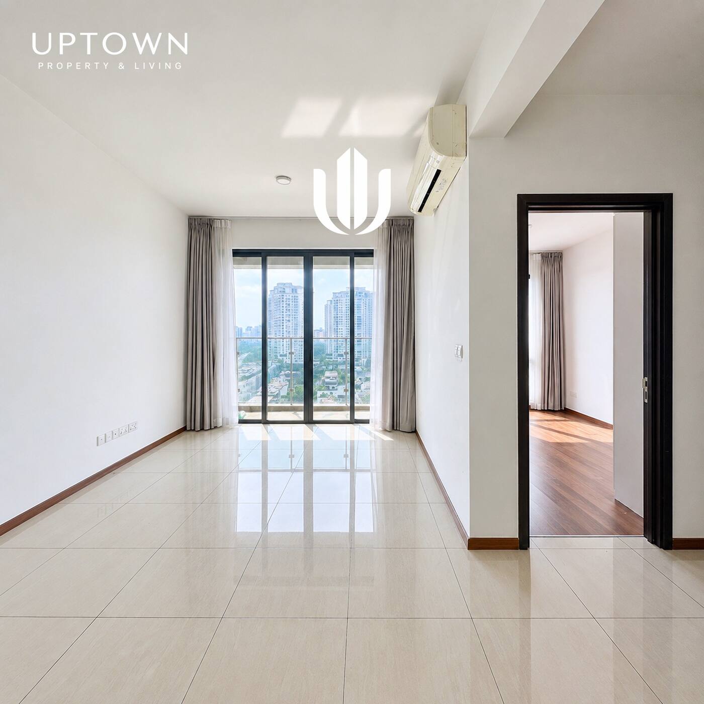 Cho thuê căn hộ 2PN One Verandah 82m², view sông, nội thất cơ bản