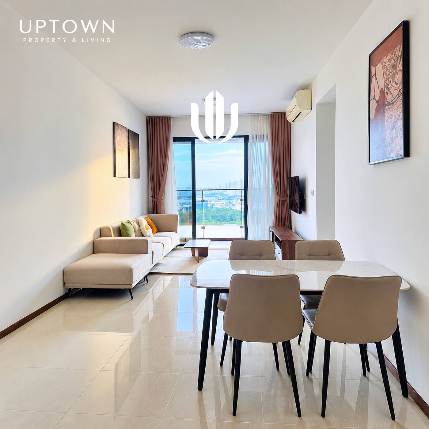 Bán căn hộ 3PN One Verandah 111m² tầng 18, view sông, nội thất đầy đủ