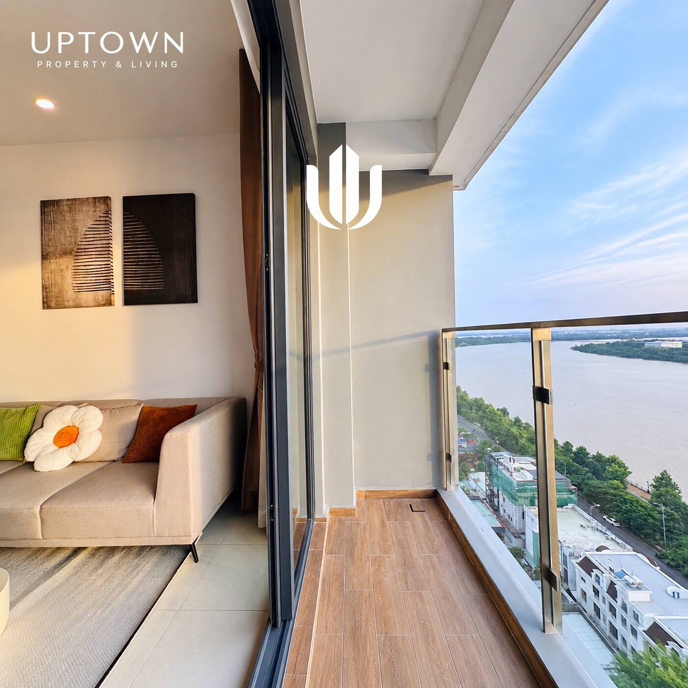 Bán căn hộ 3PN One Verandah 111m² tầng 18, view sông, nội thất đầy đủ
