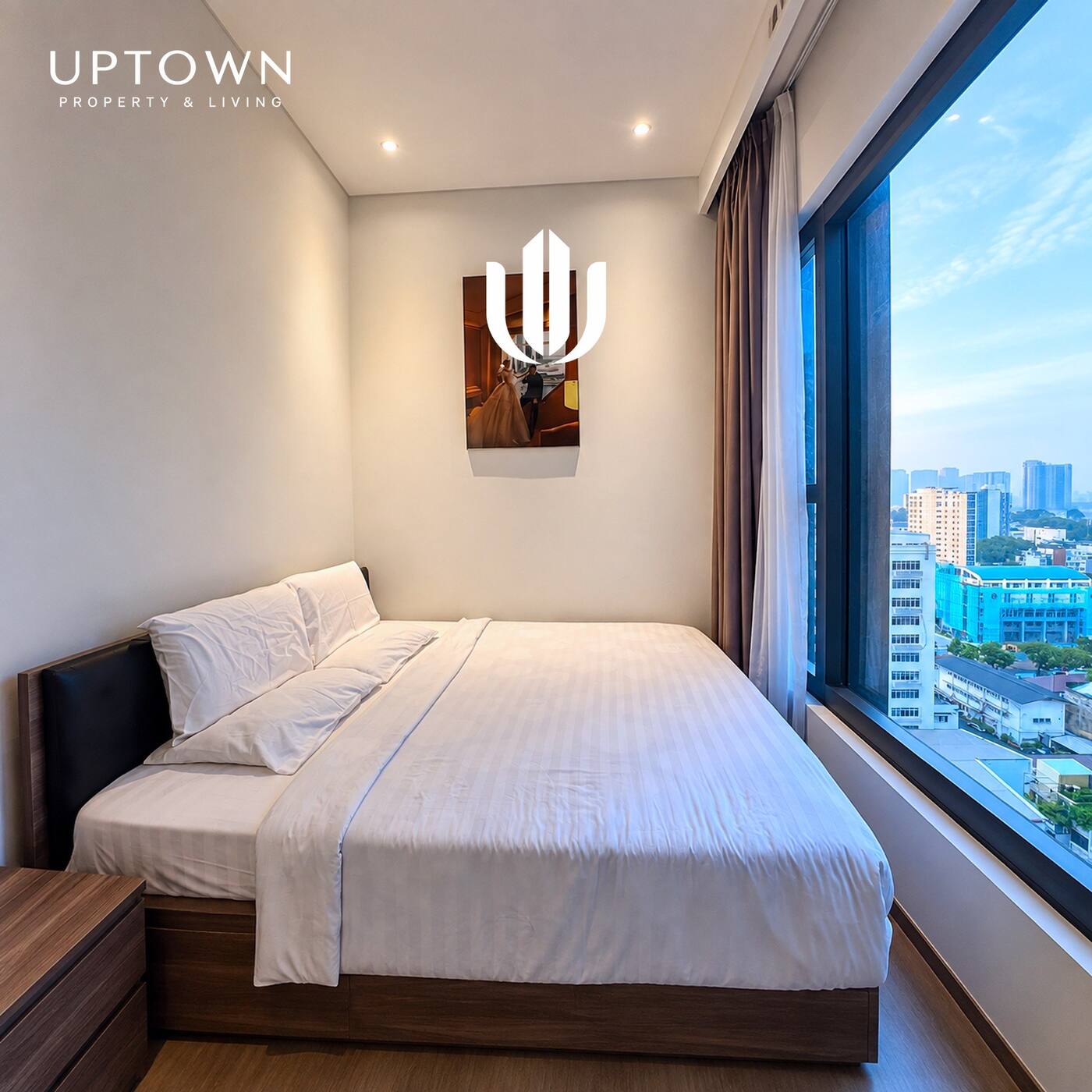Cho thuê căn hộ 1PN The Marq 48m² tầng 12, view nội khu, nội thất đầy đủ