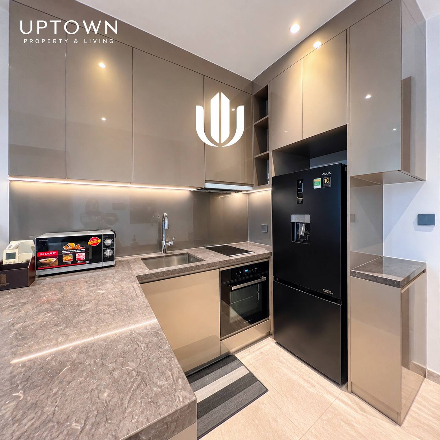 Cho thuê căn hộ 1PN The Marq 48m² tầng 12, view nội khu, nội thất đầy đủ