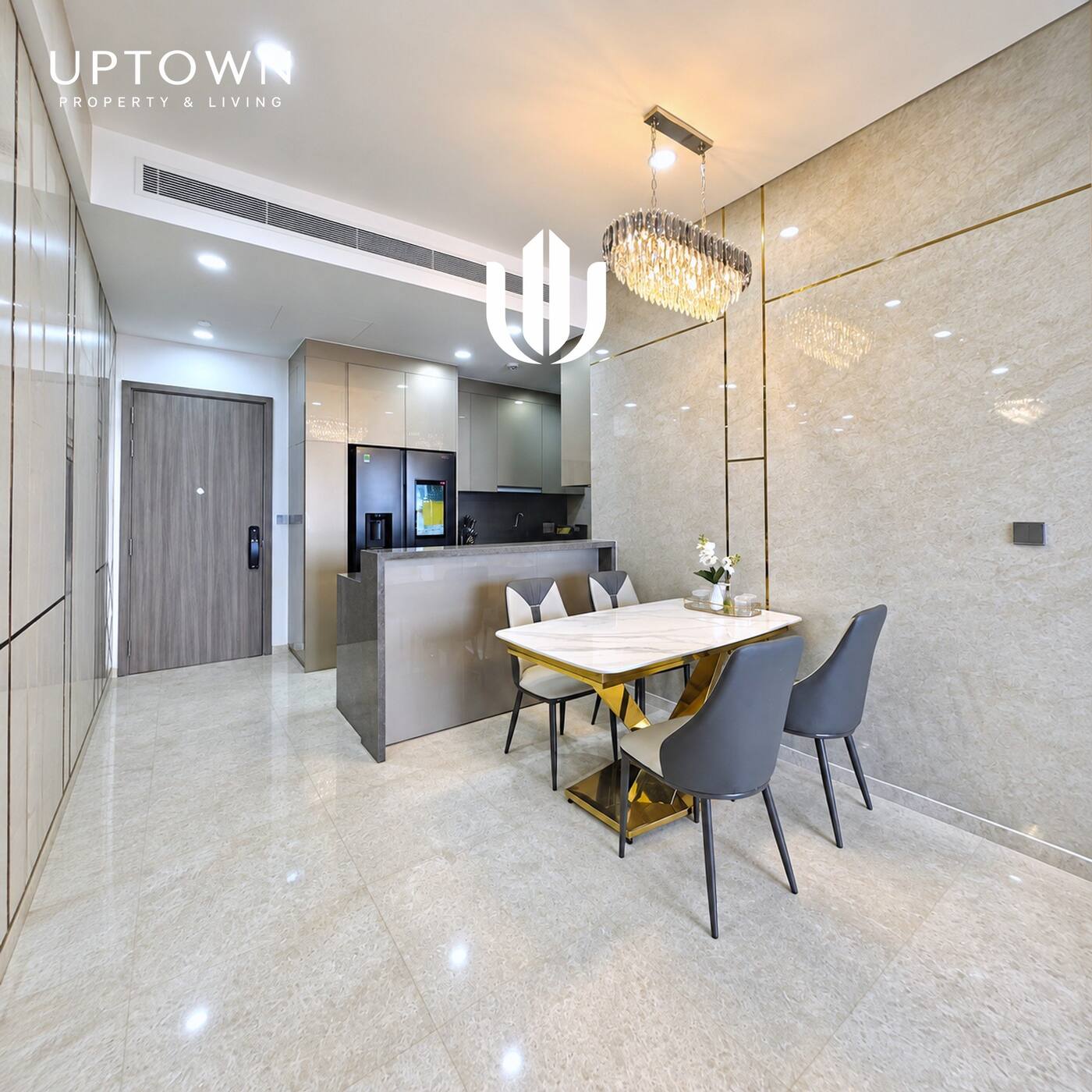 Cho thuê căn hộ 2PN The Marq 74m² tầng 22, view ngoại khu, nội thất đầy đủ