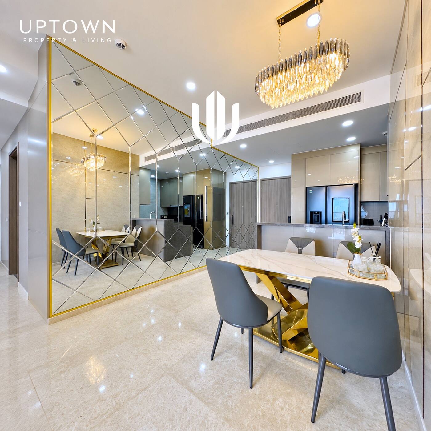 Cho thuê căn hộ 2PN The Marq 74m² tầng 22, view ngoại khu, nội thất đầy đủ