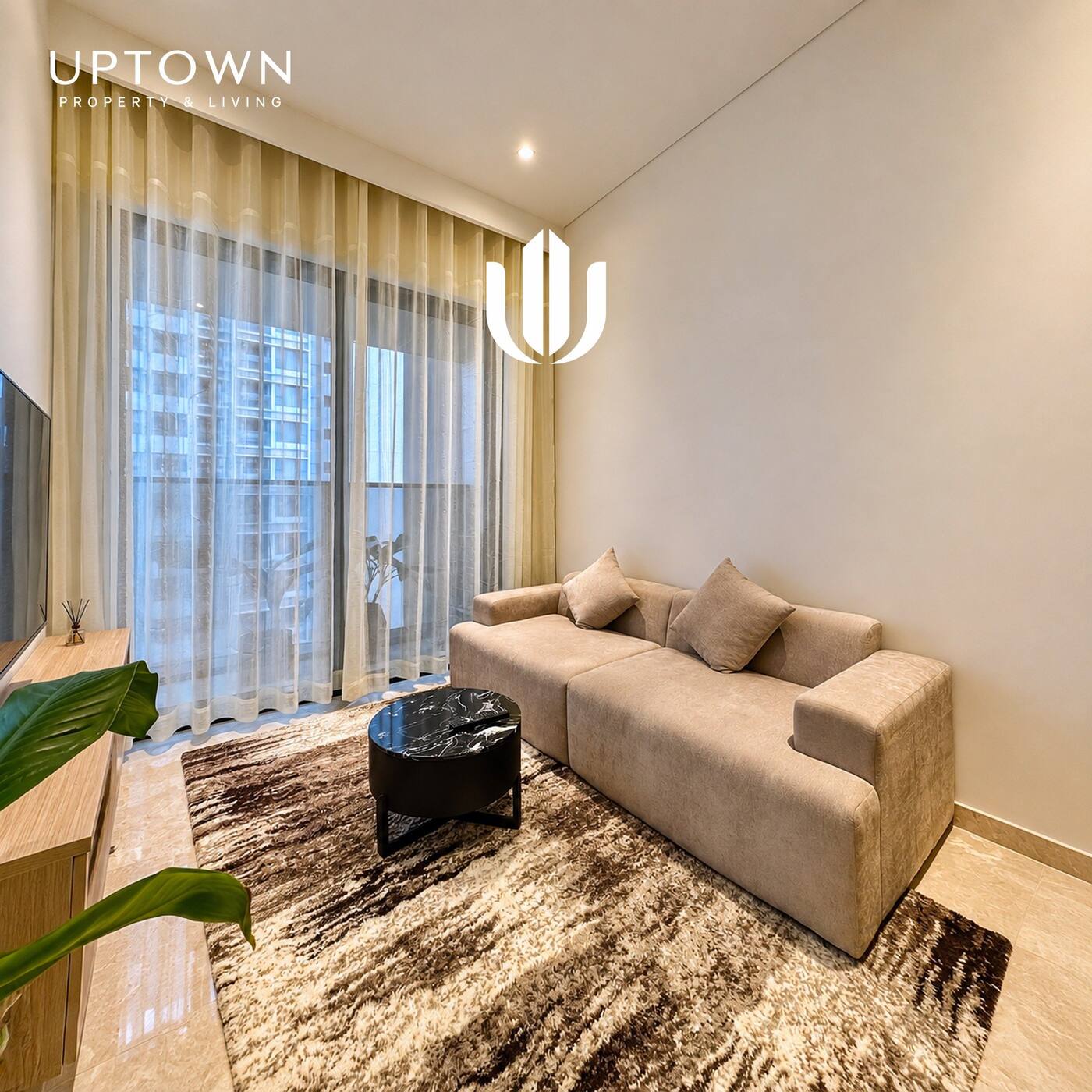 Cho thuê căn hộ 1PN The Marq 52m² tầng 7, view ngoại khu, nội thất đầy đủ