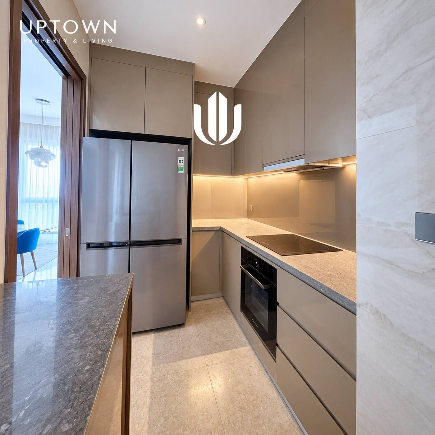 Cho thuê căn hộ 3PN The Marq 110m² tầng 17, view ngoại khu, nội thất đầy đủ