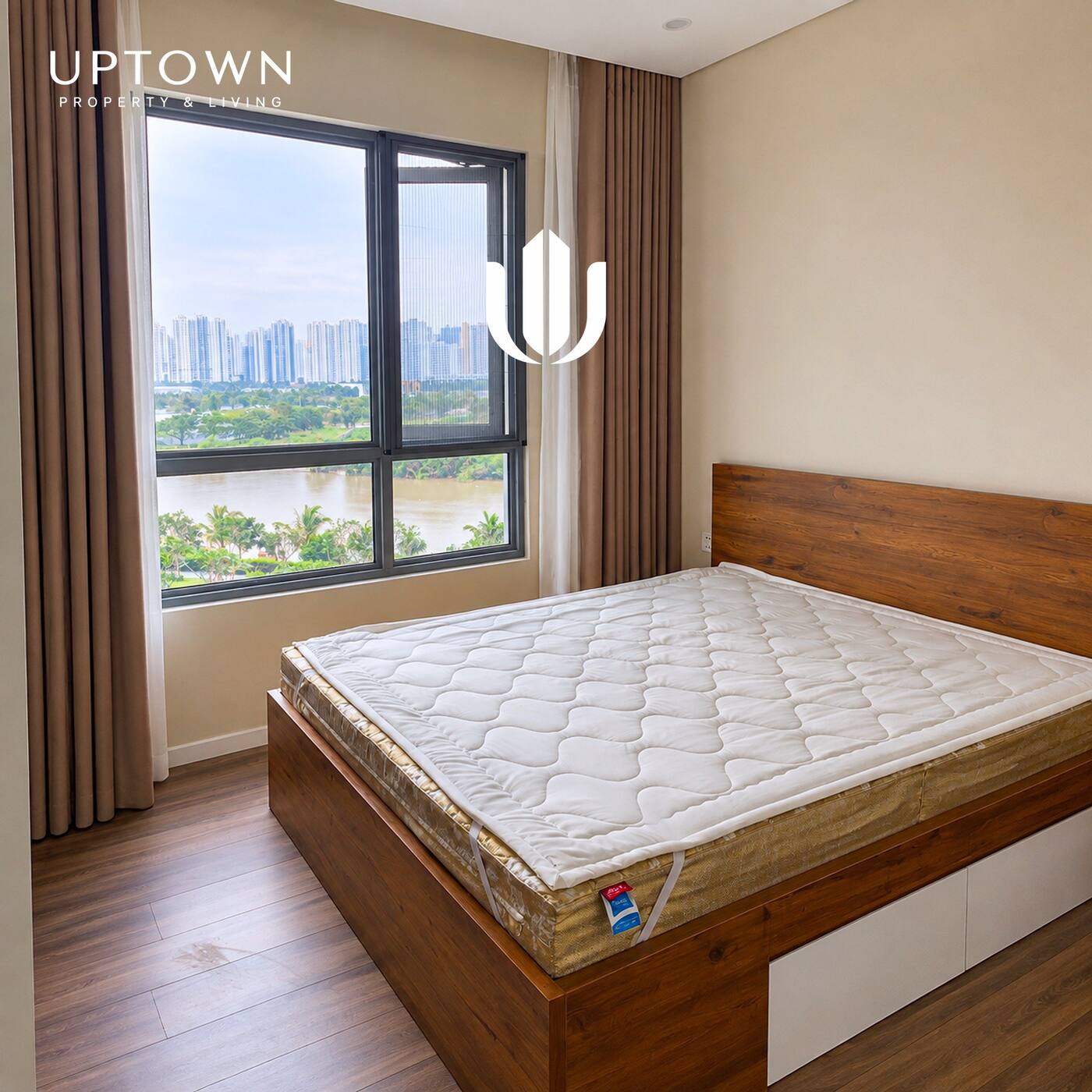 Cho thuê căn hộ 3PN Diamond Island 143m², view sông, nội thất đầy đủ