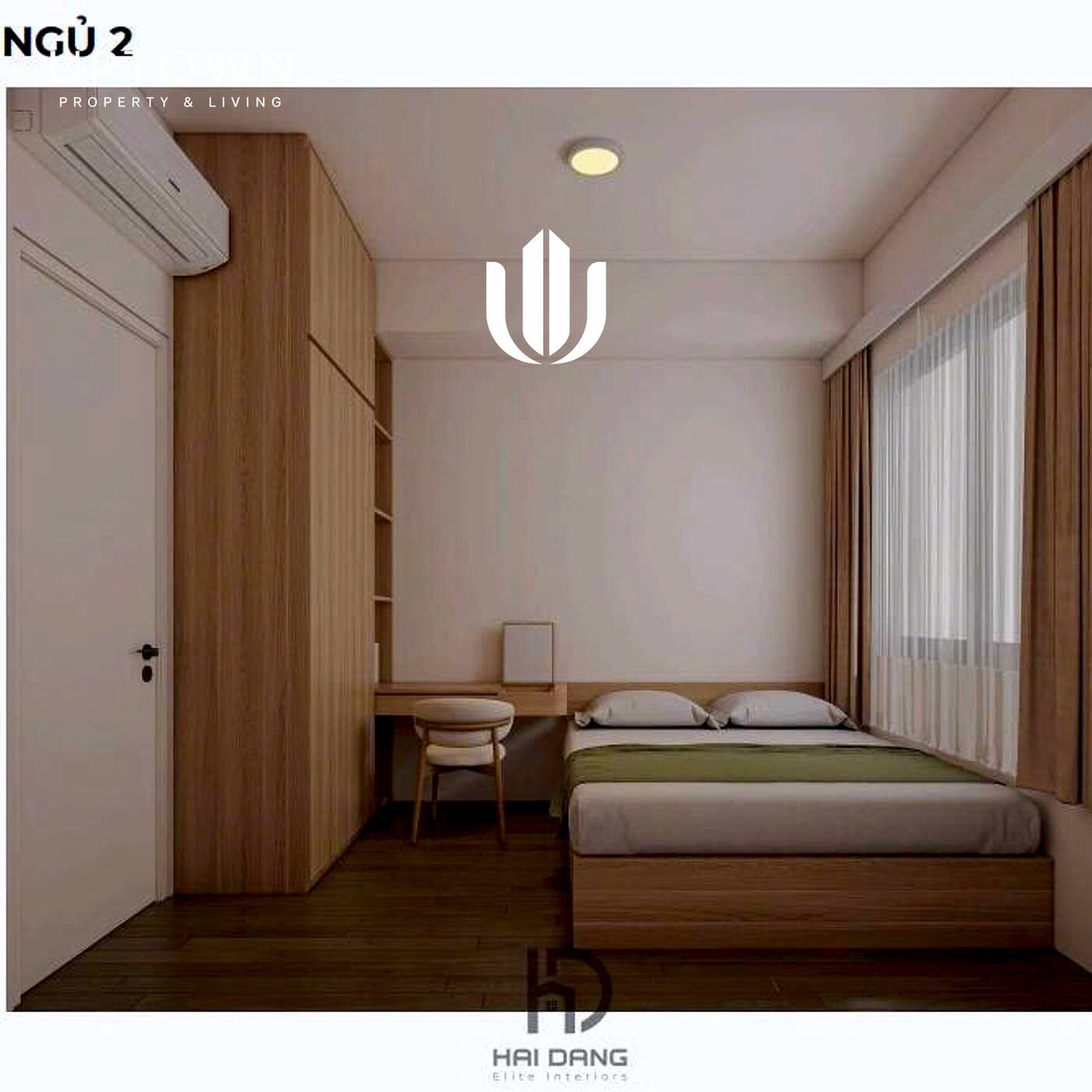 Cho thuê căn hộ 2PN Victoria Village 69m² tầng 14, view thành phố, nội thất đầy đủ