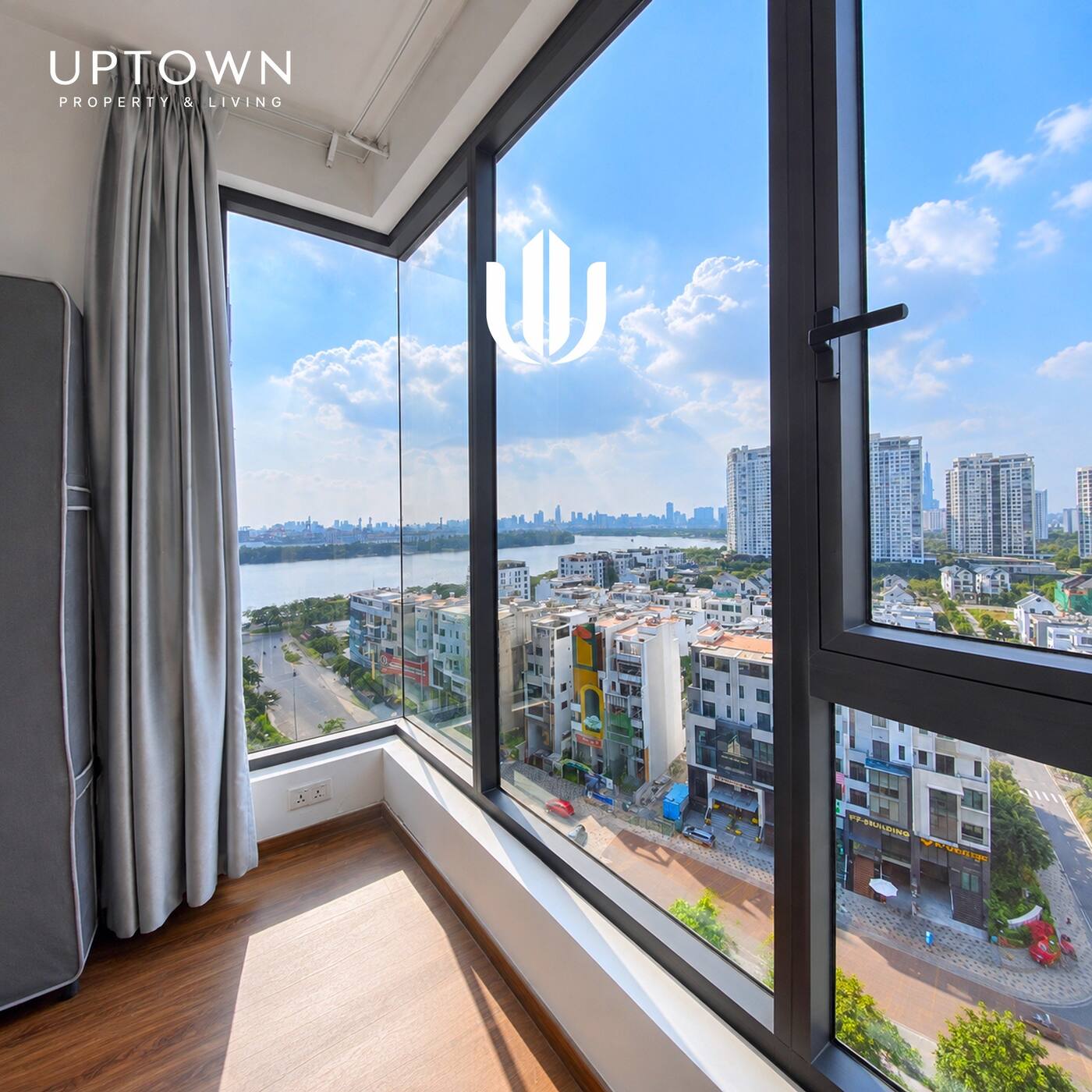 Cho thuê căn hộ 3PN One Verandah 106m² tầng 12, view sông, nội thất đầy đủ
