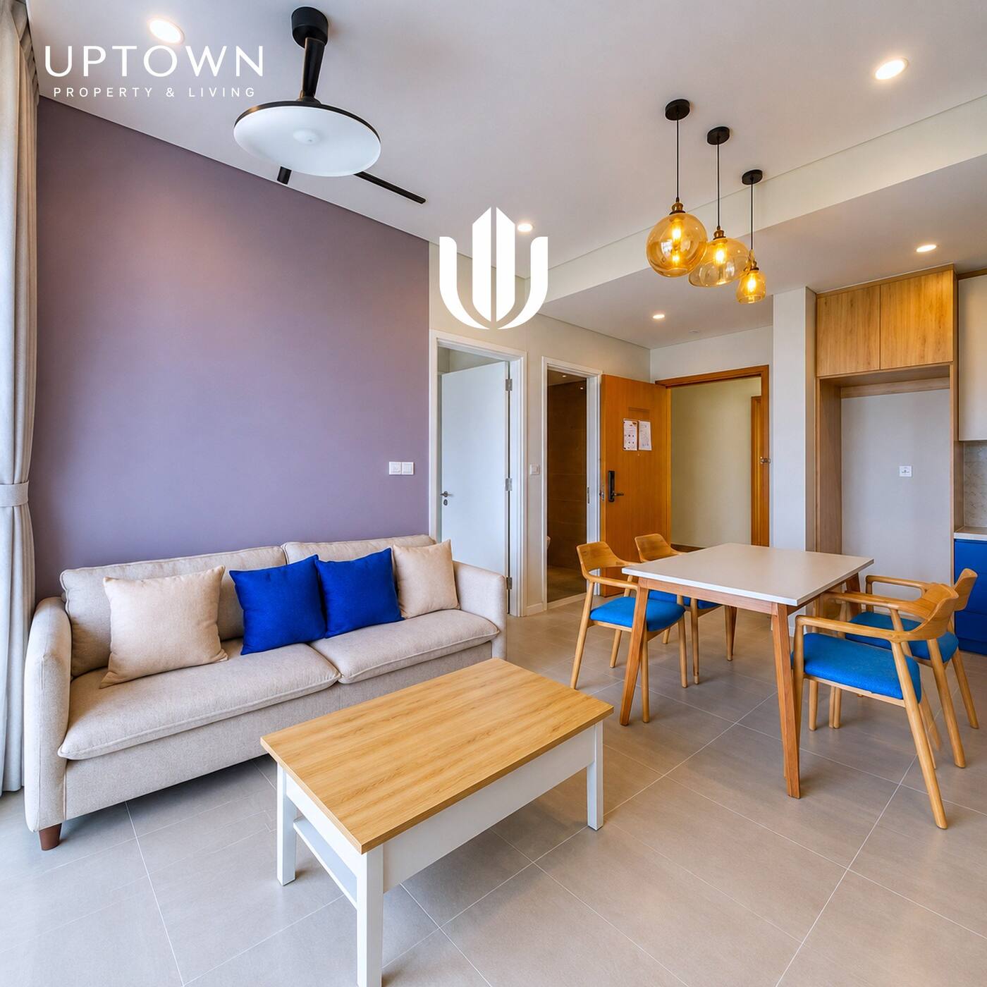 Bán căn hộ 2PN Diamond Island 65m² tầng 12, view sông, nội thất đầy đủ