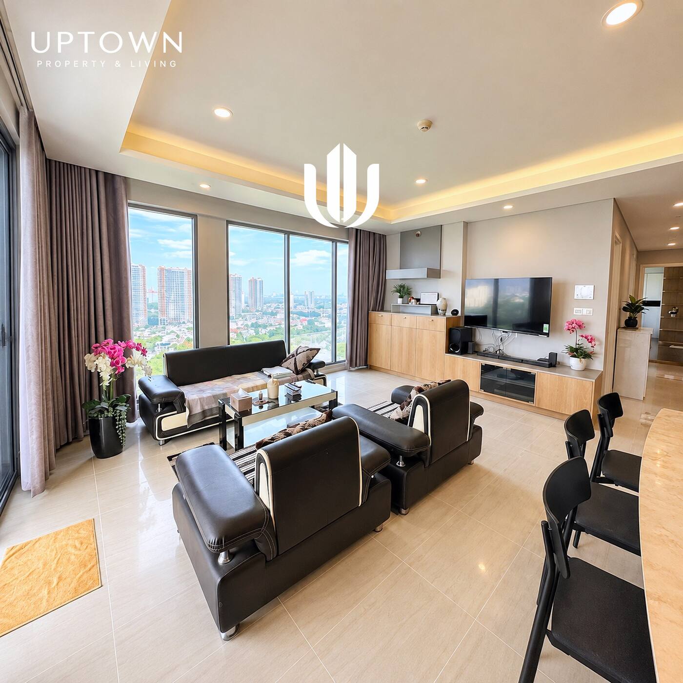 Cho thuê căn hộ 3PN Diamond Island 118m², view sông, nội thất đầy đủ
